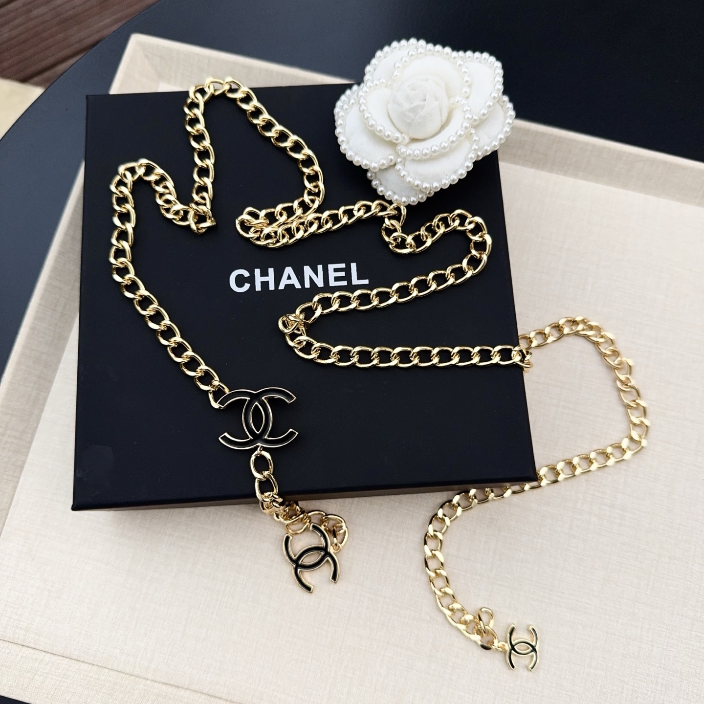 💥💥💥CHANEL 香奈儿 经典 纯铜腰链，集时尚潮流于一身，长度：均码