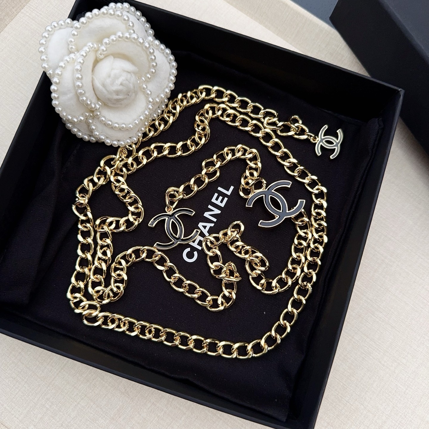 💥💥💥CHANEL 香奈儿 经典 纯铜腰链，集时尚潮流于一身，长度：均码