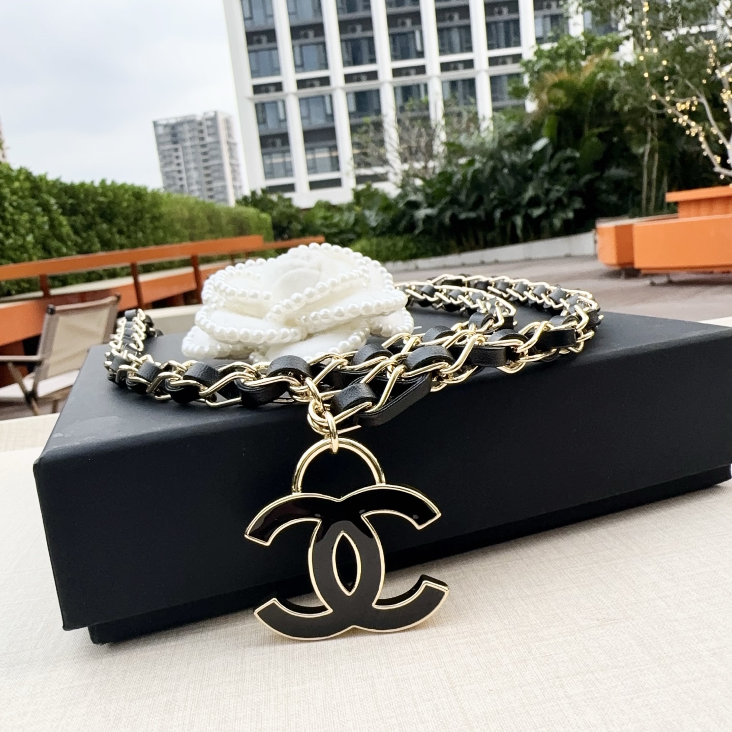 💥💥💥CHANEL 最新款香奈儿、纯铜手工编织牛皮腰链、经典优雅、时尚百搭，长度：均码，