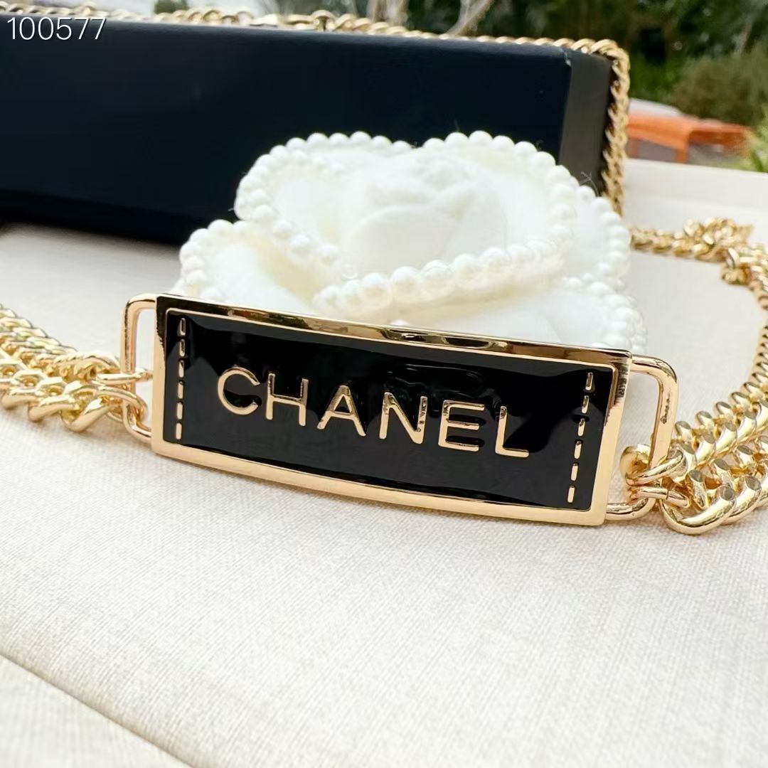 💥💥💥CHANEL 香奈儿、纯铜编织牛皮腰链、经典优雅、时尚百搭，长度：均码，