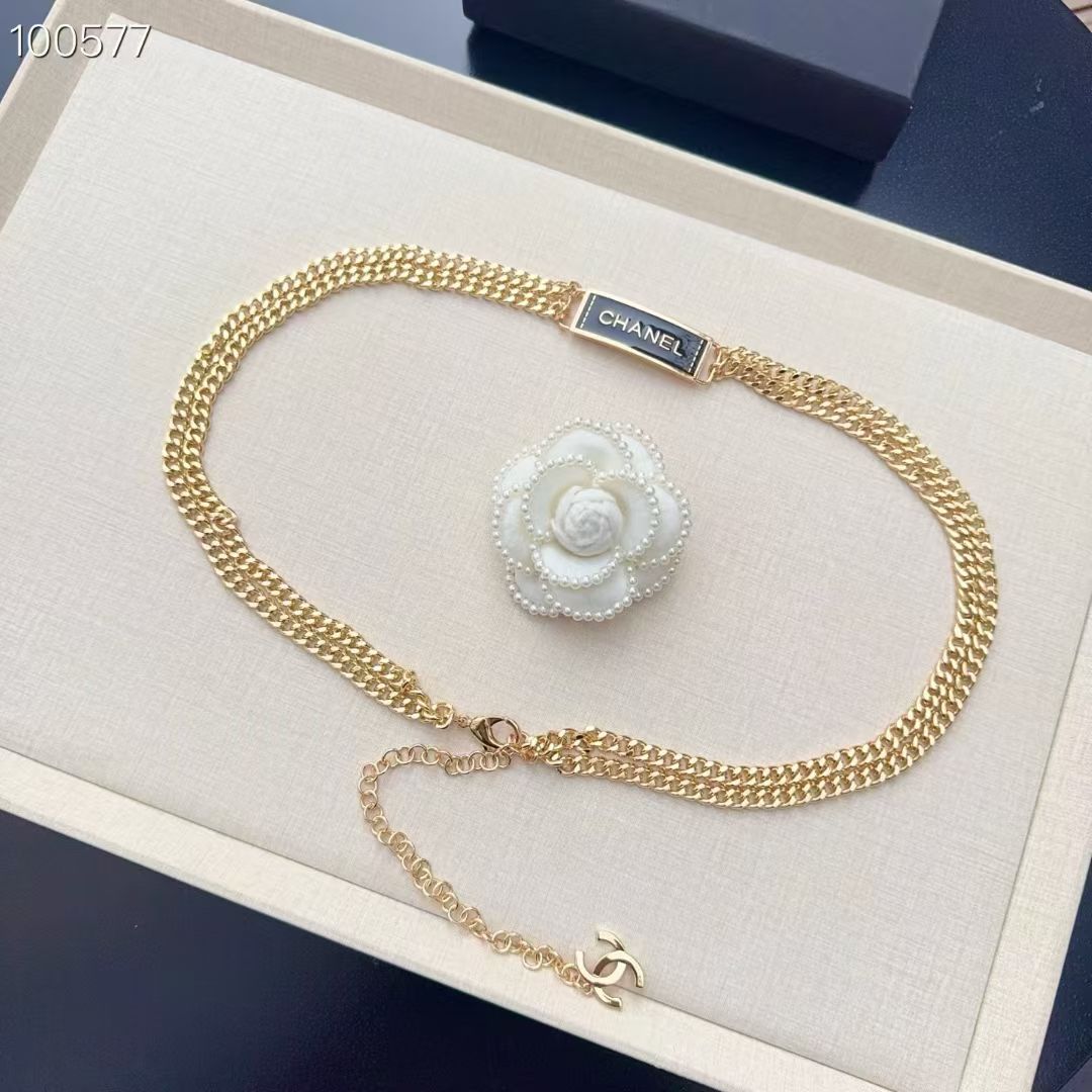 💥💥💥CHANEL 香奈儿、纯铜编织牛皮腰链、经典优雅、时尚百搭，长度：均码，