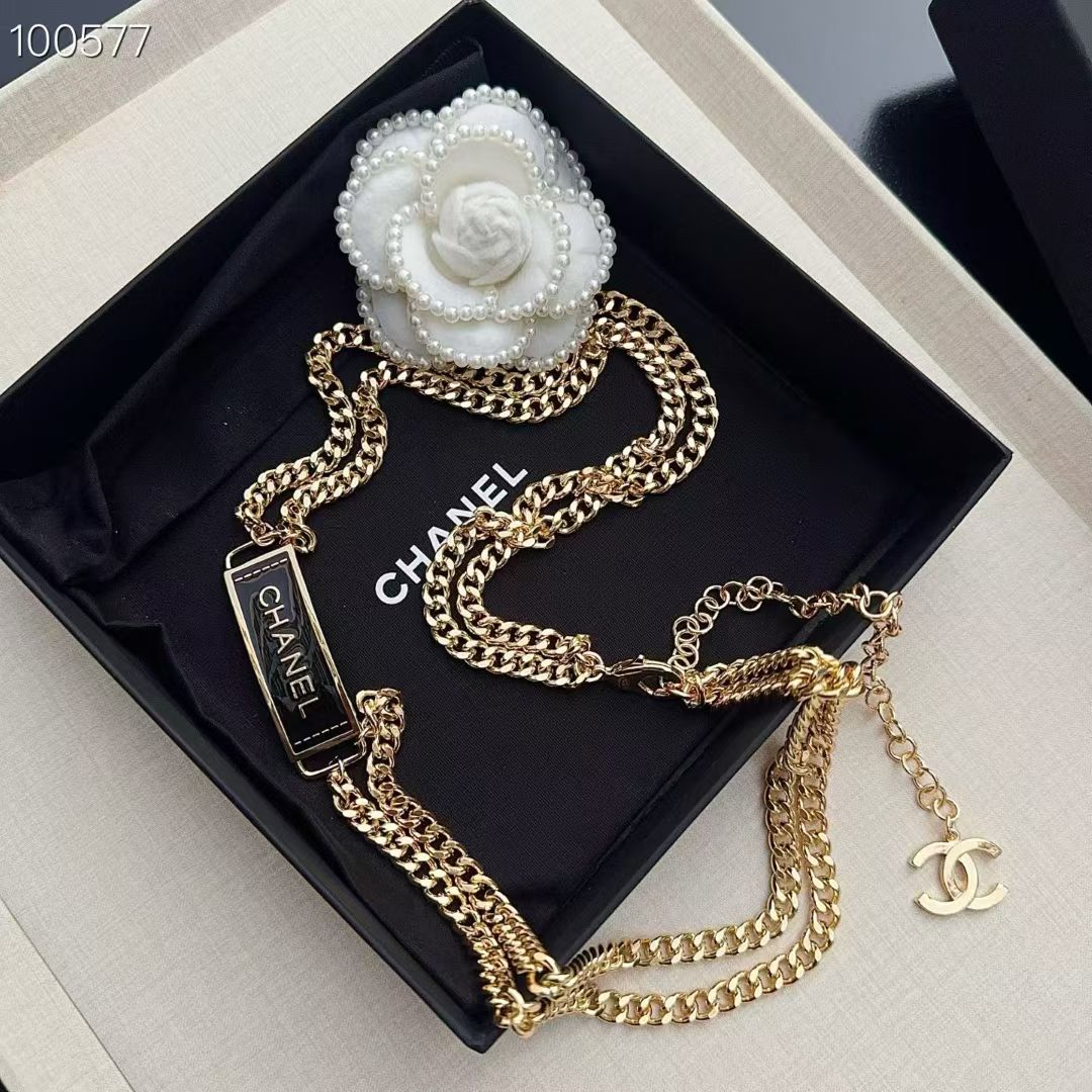 💥💥💥CHANEL 香奈儿、纯铜编织牛皮腰链、经典优雅、时尚百搭，长度：均码，