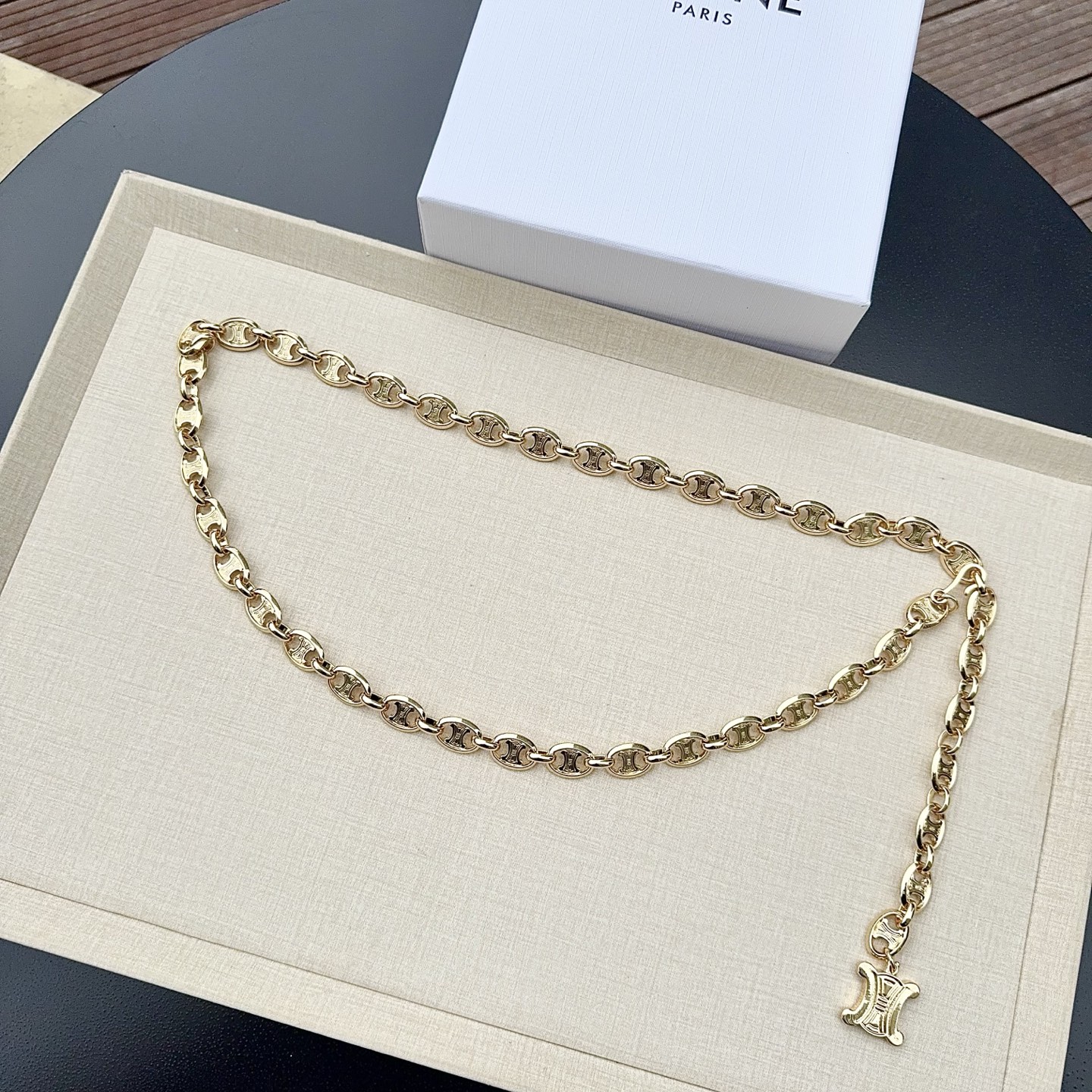 NO:860743,Original order Celine new waist chain, pure copper custom waist chain, classic and elegant, fashionable and versatile, one size fits all, belt, celine19860909原单 赛琳新款腰链、纯铜定制腰链、经典优雅、时尚百搭,长度均码,皮带,celine,Belt