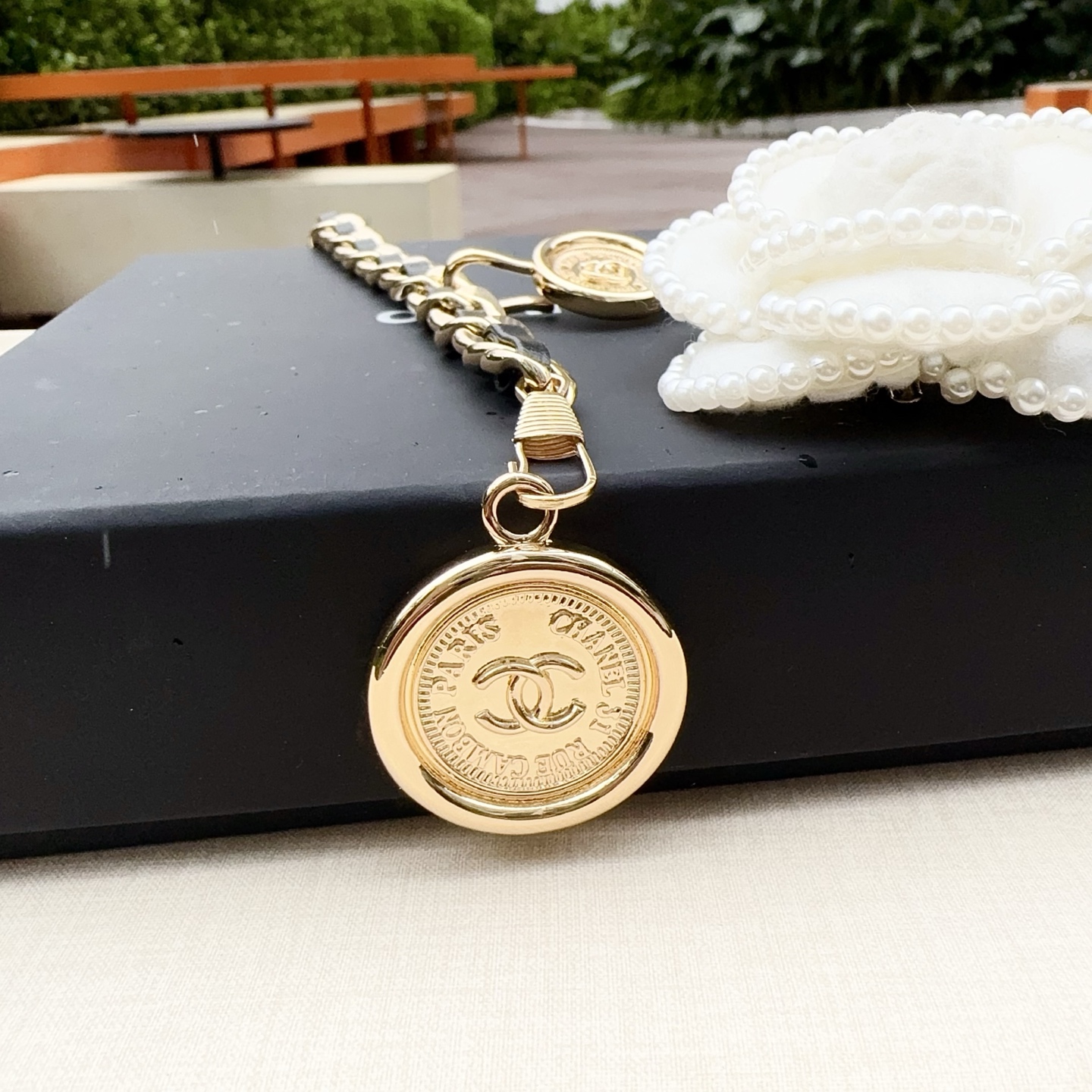 💥💥💥CHANEL 香奈儿、纯铜编织牛皮腰链、经典优雅、时尚百搭，长度：均码，