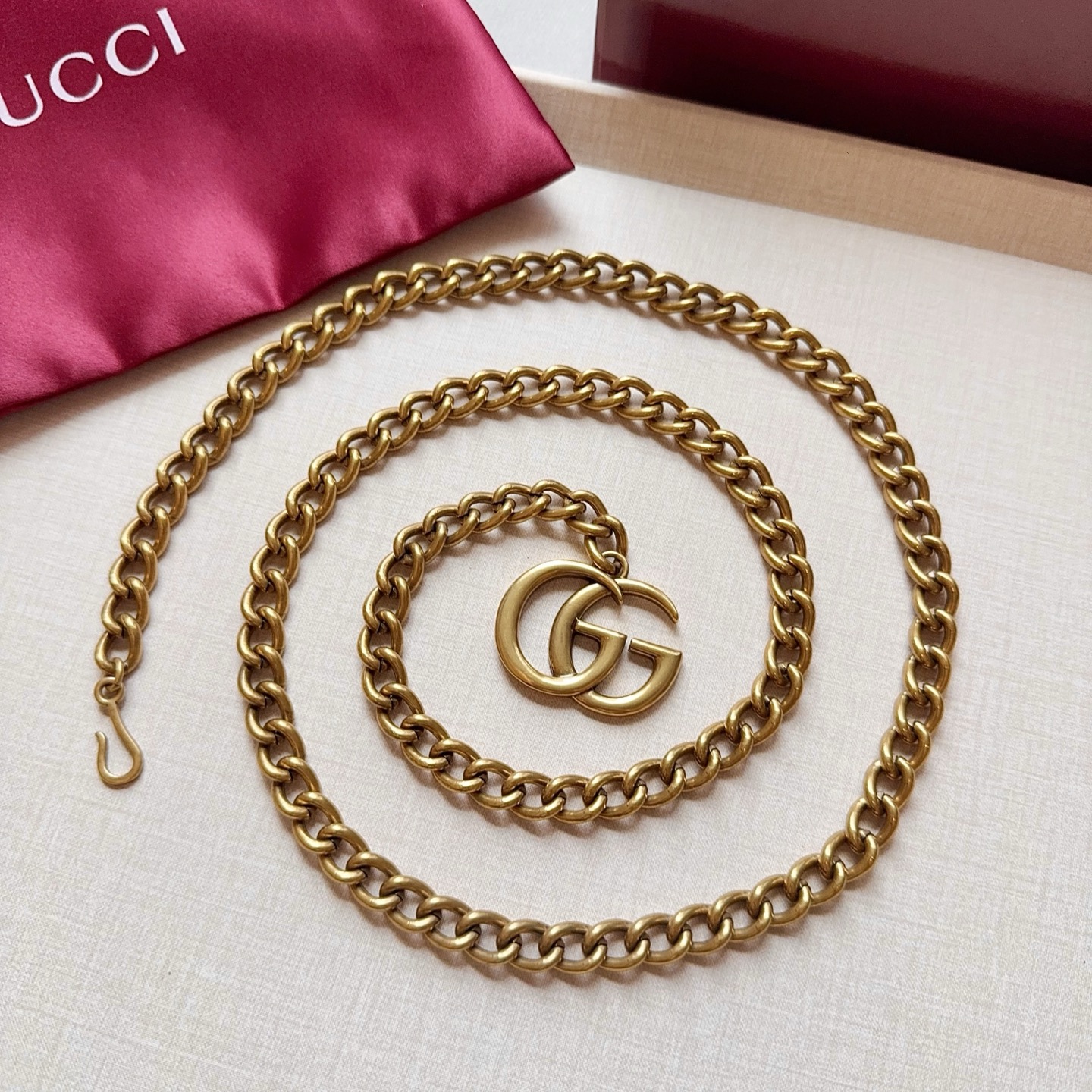 💥💥💥CUCCI  古奇新款腰链、纯铜定制腰链、经典优雅、时尚百搭，长度：均码：