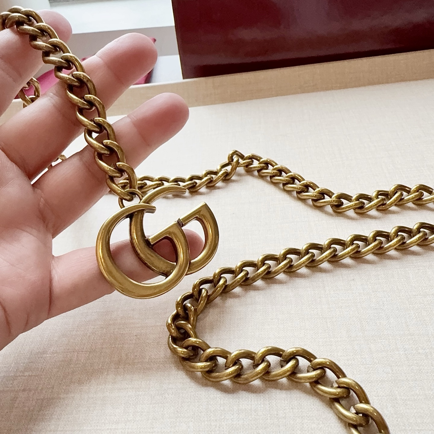 💥💥💥CUCCI  古奇新款腰链、纯铜定制腰链、经典优雅、时尚百搭，长度：均码：