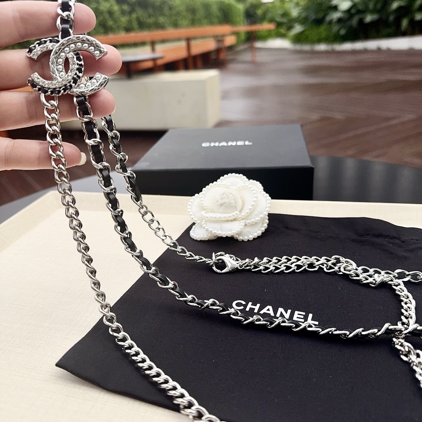 💥💥💥CHANEL 香奈儿、纯铜编织牛皮腰链、经典优雅、时尚百搭，长度：均码，