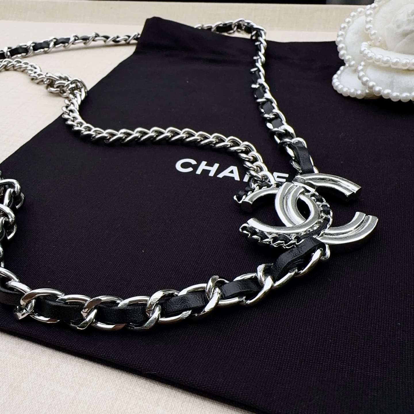 💥💥💥CHANEL 香奈儿、纯铜编织牛皮腰链、经典优雅、时尚百搭，长度：均码，