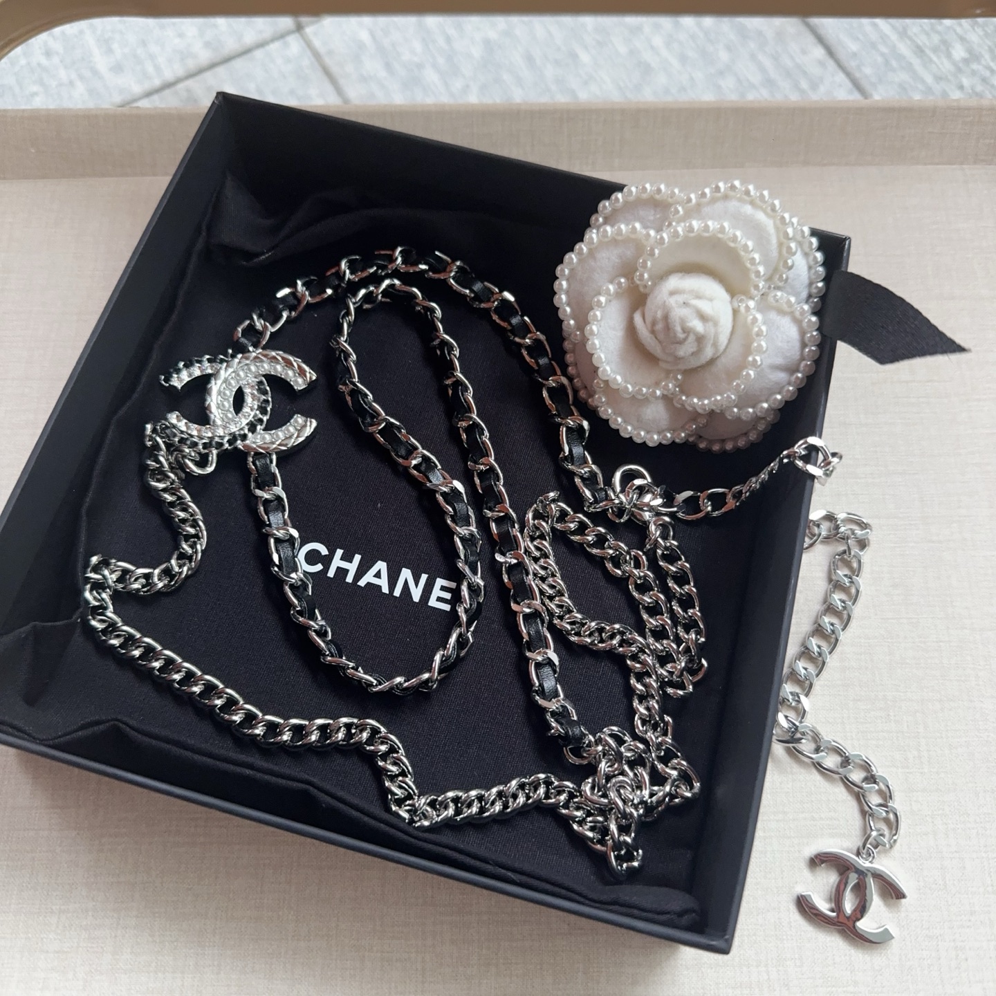 💥💥💥CHANEL 香奈儿、纯铜编织牛皮腰链、经典优雅、时尚百搭，长度：均码，