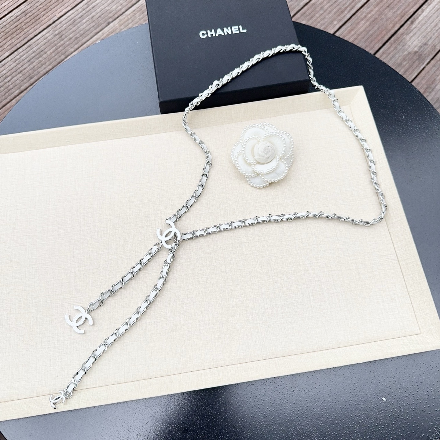 💥💥💥CHANEL 香奈儿、纯铜编织牛皮腰链、经典优雅、时尚百搭，长度：均码，
