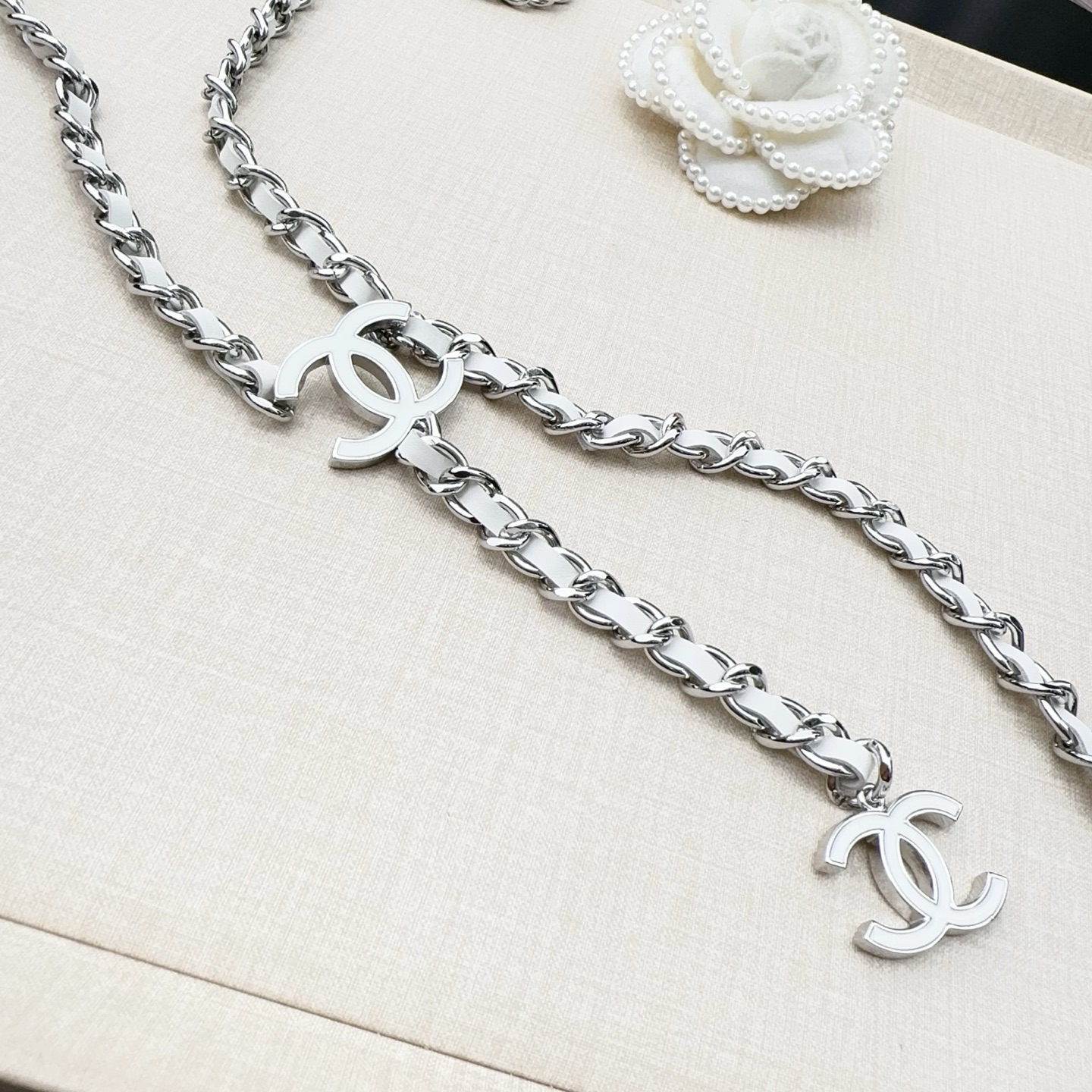 💥💥💥CHANEL 香奈儿、纯铜编织牛皮腰链、经典优雅、时尚百搭，长度：均码，