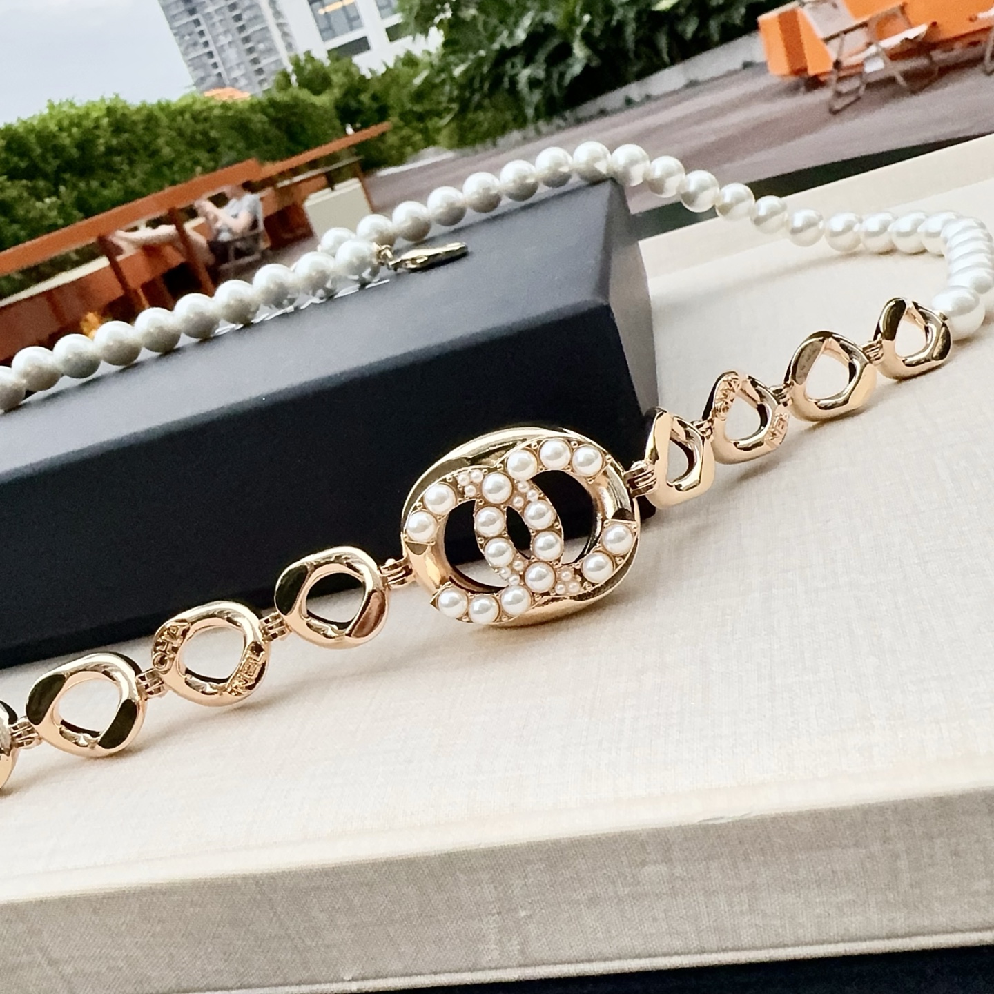 💥💥💥CHANEL 香奈儿、纯铜编织牛皮腰链、经典优雅、时尚百搭，长度：均码，