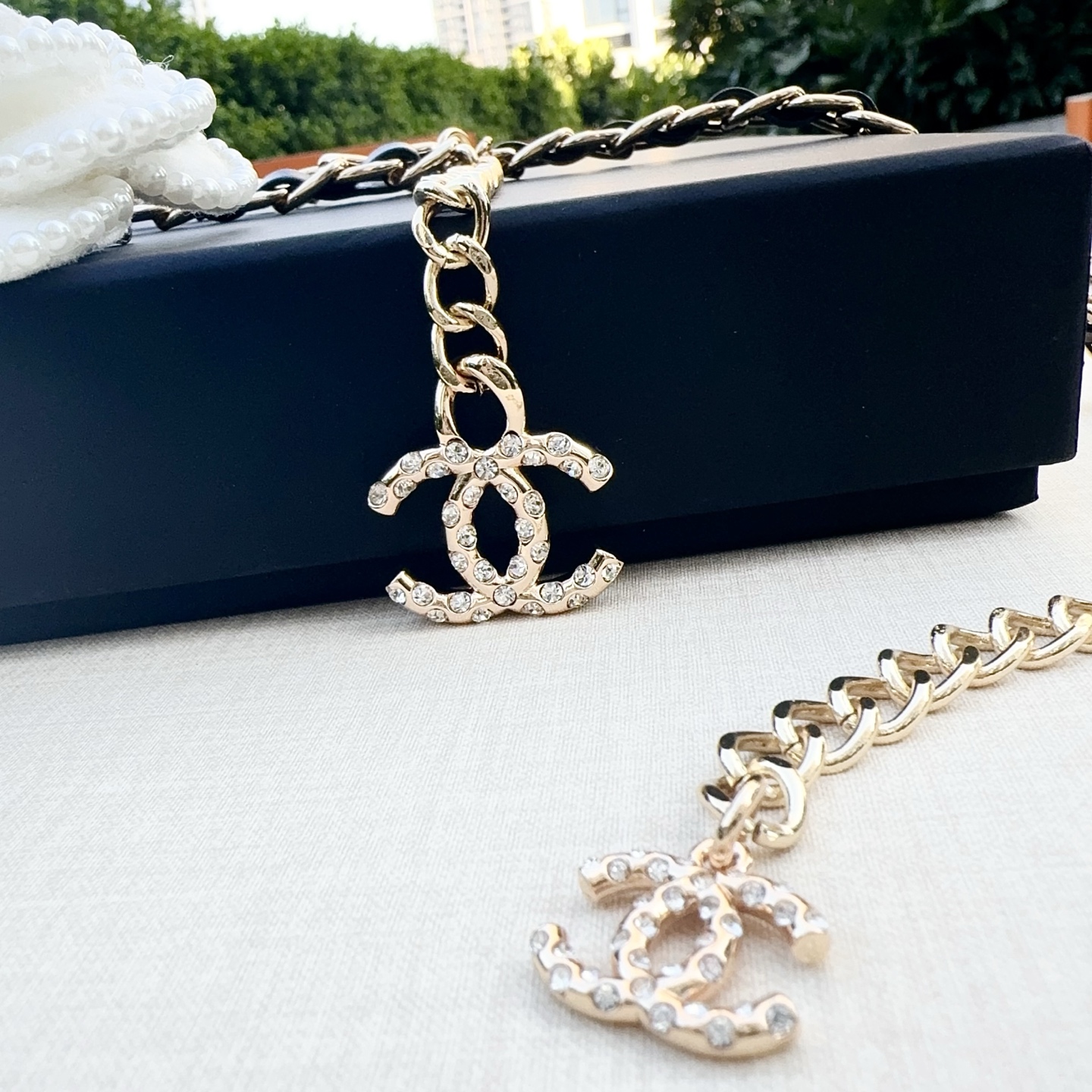 💥💥💥CHANEL 香奈儿  纯铜镶钻腰链、时尚简约，休闲百搭🌹  长度：均码，