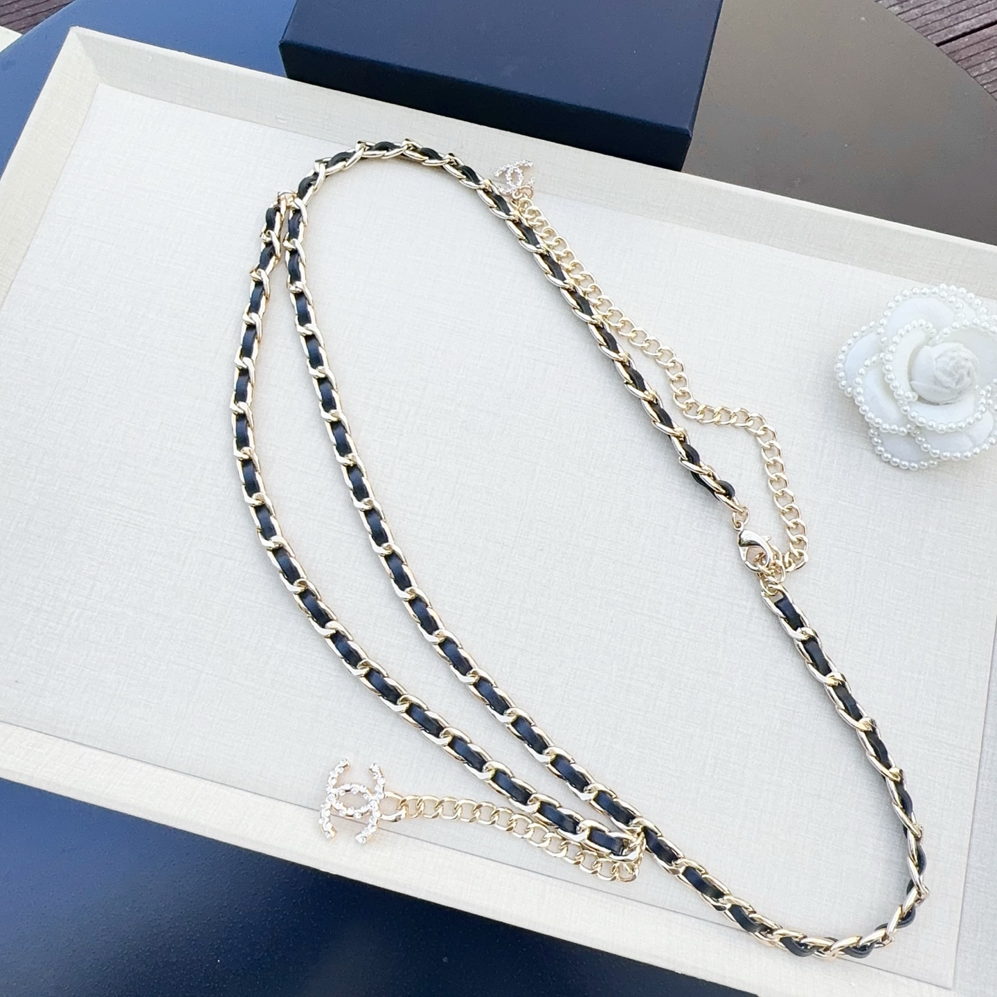💥💥💥CHANEL 香奈儿  纯铜镶钻腰链、时尚简约，休闲百搭🌹  长度：均码，