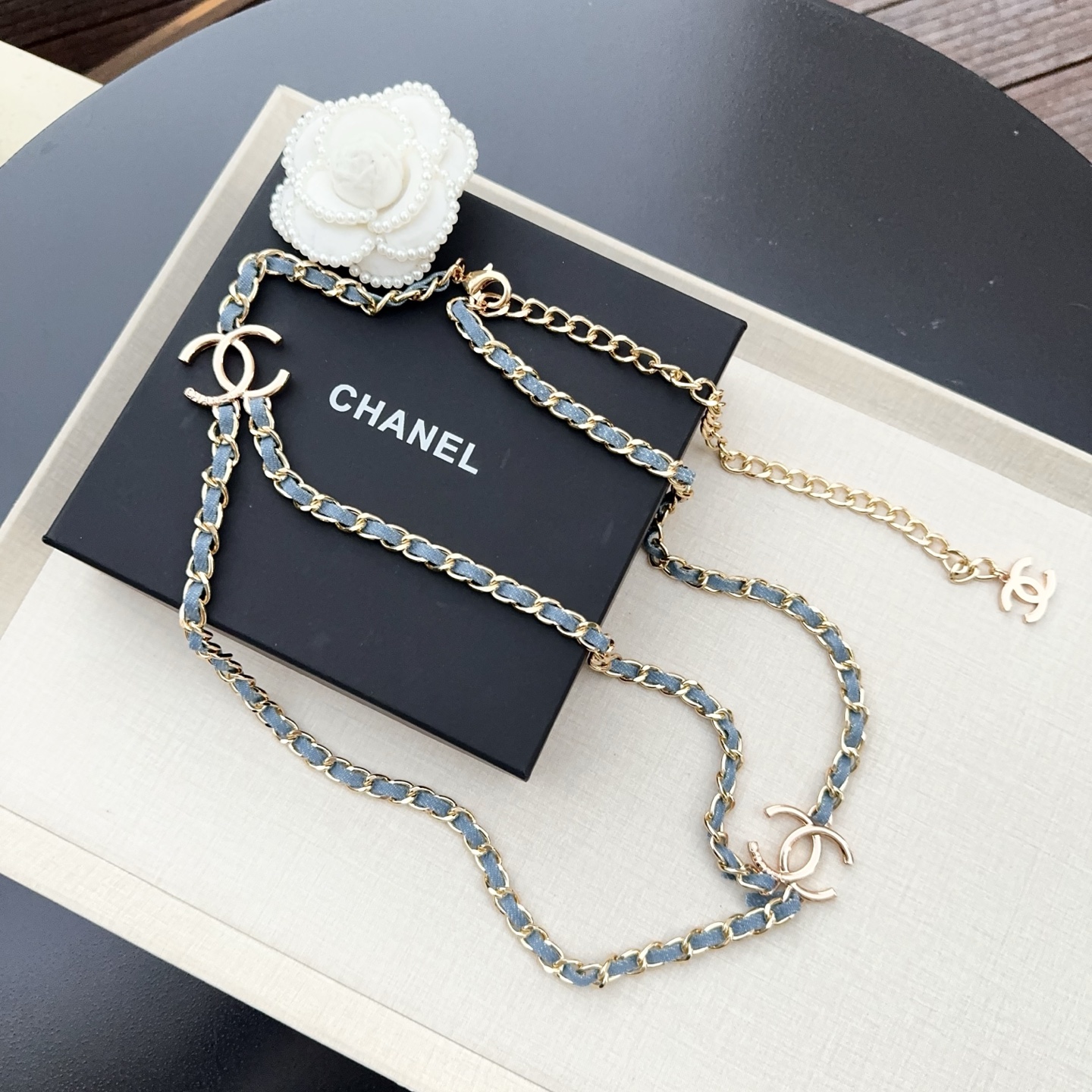 💥💥💥CHANEL 香奈儿、纯铜编织牛皮腰链、经典优雅、时尚百搭，长度：均码，