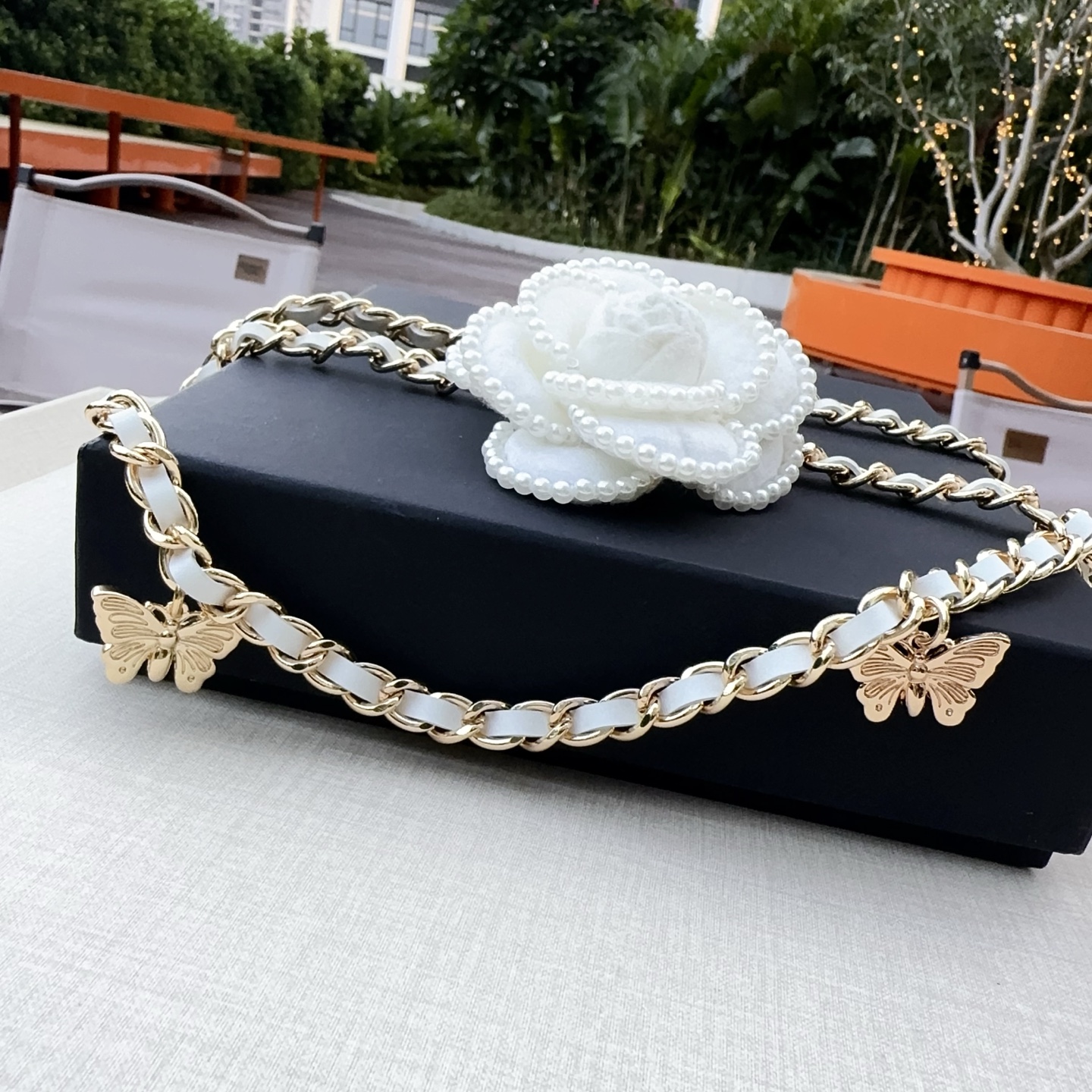 💥💥💥CHANEL 香奈儿、编织牛皮腰链、经典优雅、时尚百搭，长度：均码，
