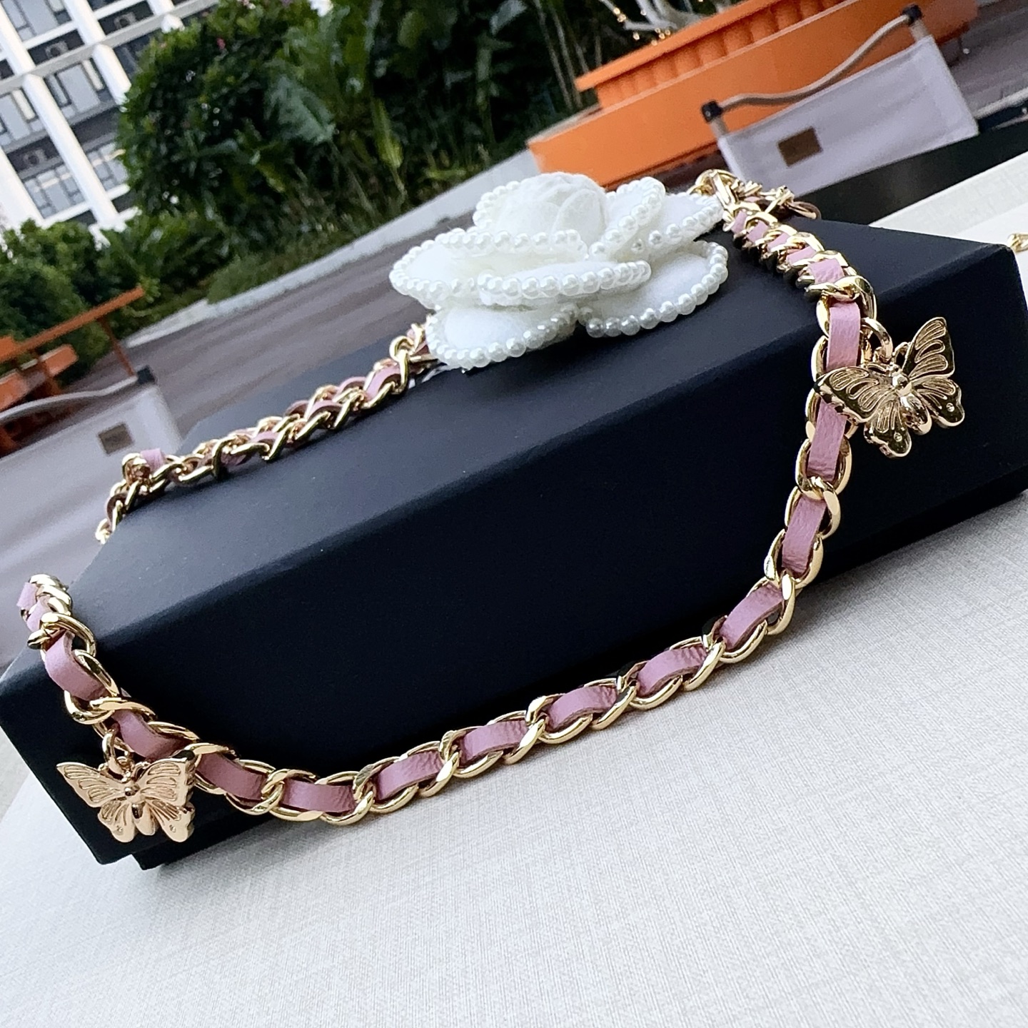 💥💥💥CHANEL 香奈儿、编织牛皮腰链、经典优雅、时尚百搭，长度：均码，
