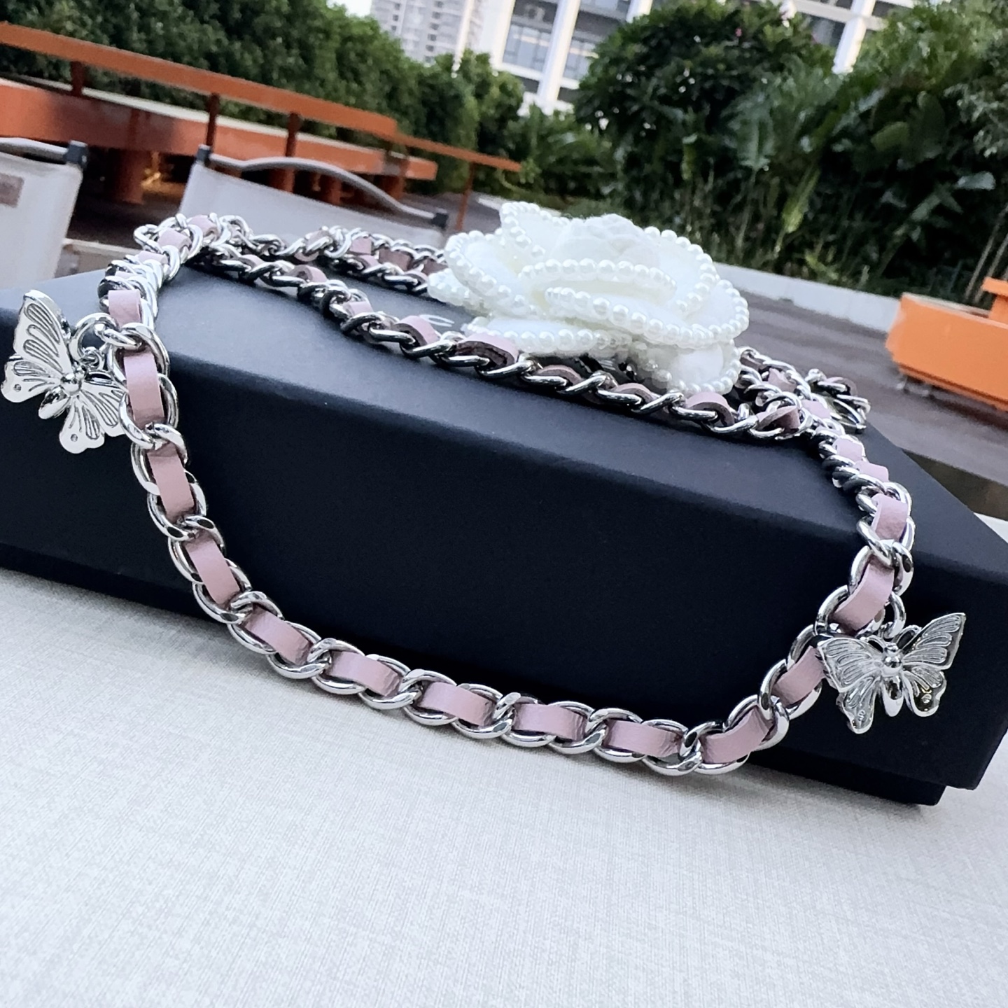 💥💥💥CHANEL 香奈儿、编织牛皮腰链、经典优雅、时尚百搭，长度：均码，
