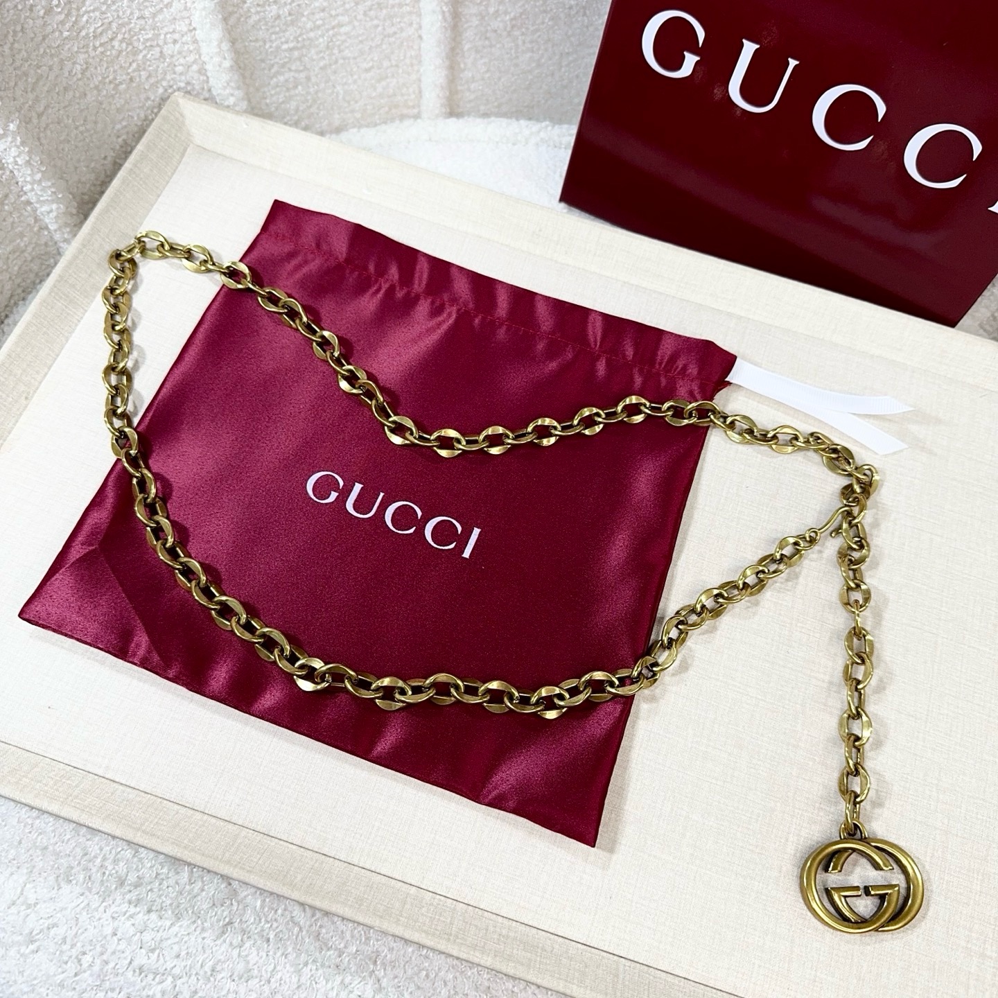 💥💥💥CUCCI  古奇新款腰链、精品开模链条，经典优雅、时尚百搭，长度：均码，