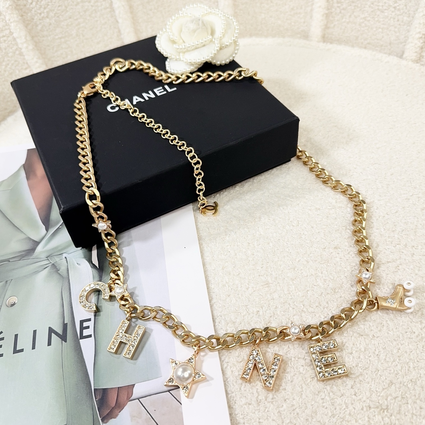 💥💥💥CHANEL 香奈儿  手工镶钻编皮腰链，优雅气质，时尚品味🌹，长度：均码，