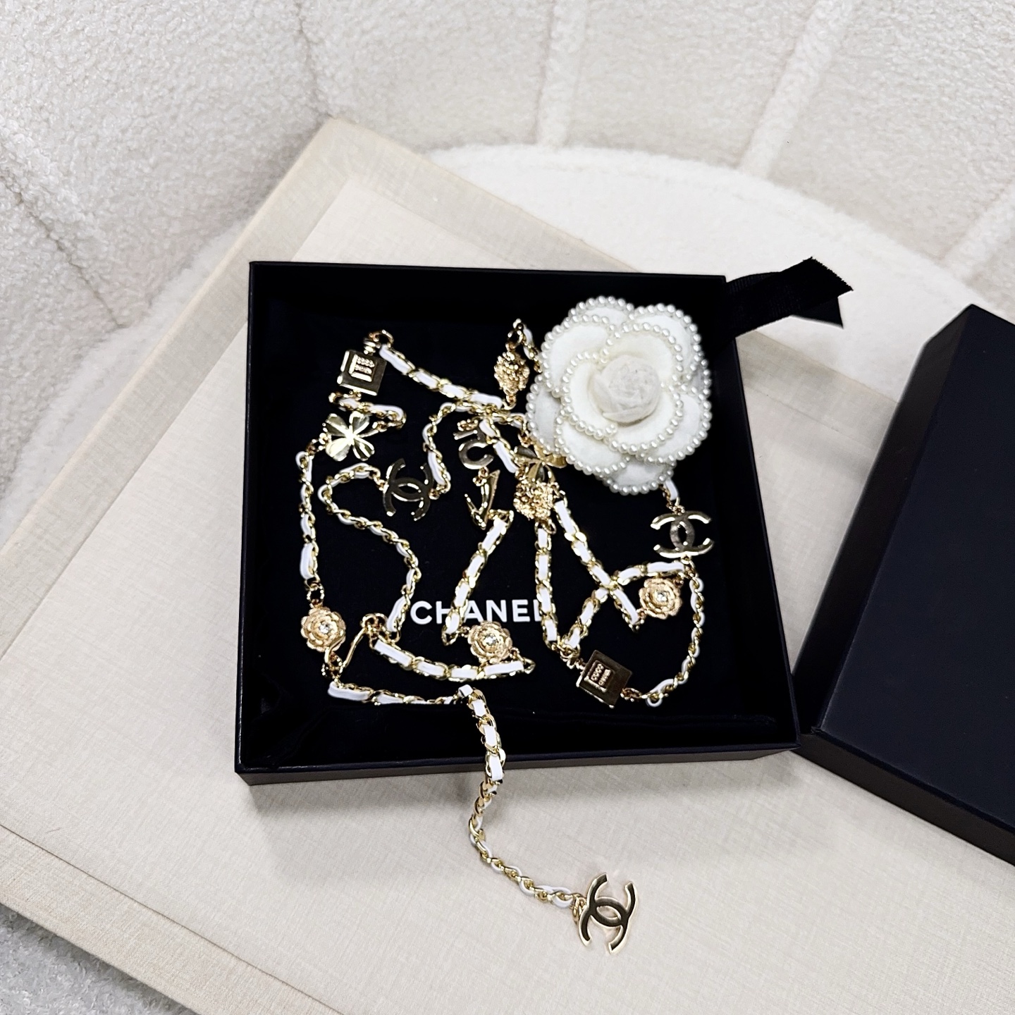💥💥💥CHANEL 香奈儿  精品小五金手工编皮腰链，优雅气质，时尚品味🌹，长度：均码，