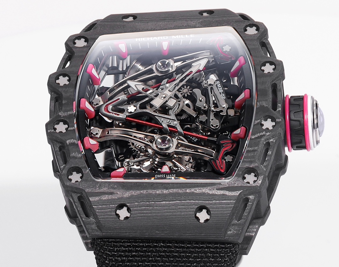 RICHARD MILLE RM 38-02 Tourbillon Bubba Watson: Pink Golf-Inspired Timepiece - 图片 3