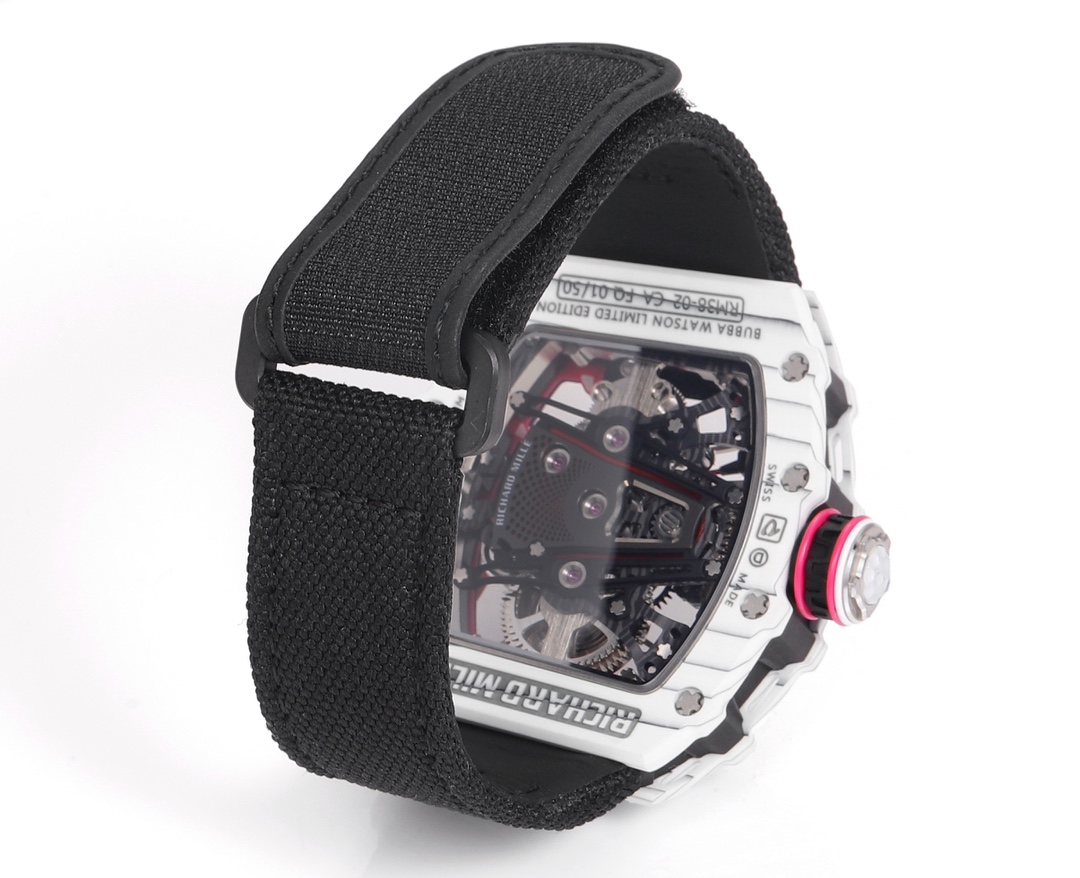 RICHARD MILLE RM 38-02 Tourbillon Bubba Watson: Pink Golf-Inspired Luxury Watch - 图片 9