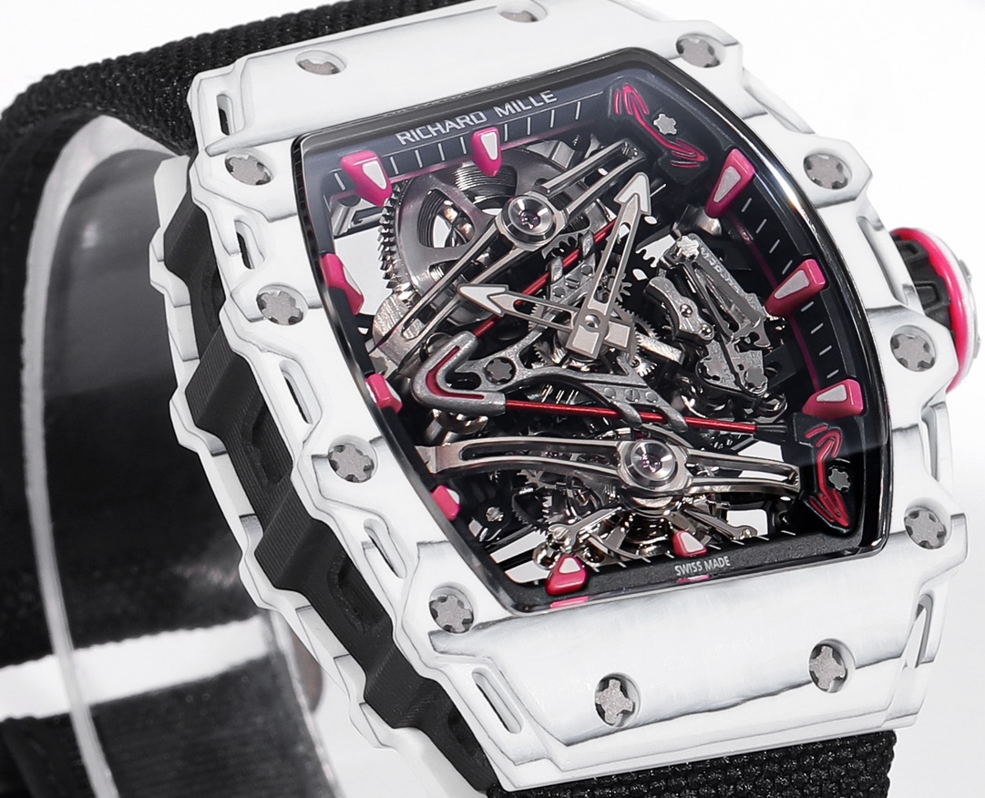 RICHARD MILLE RM 38-02 Tourbillon Bubba Watson: Pink Golf-Inspired Luxury Watch - 图片 4