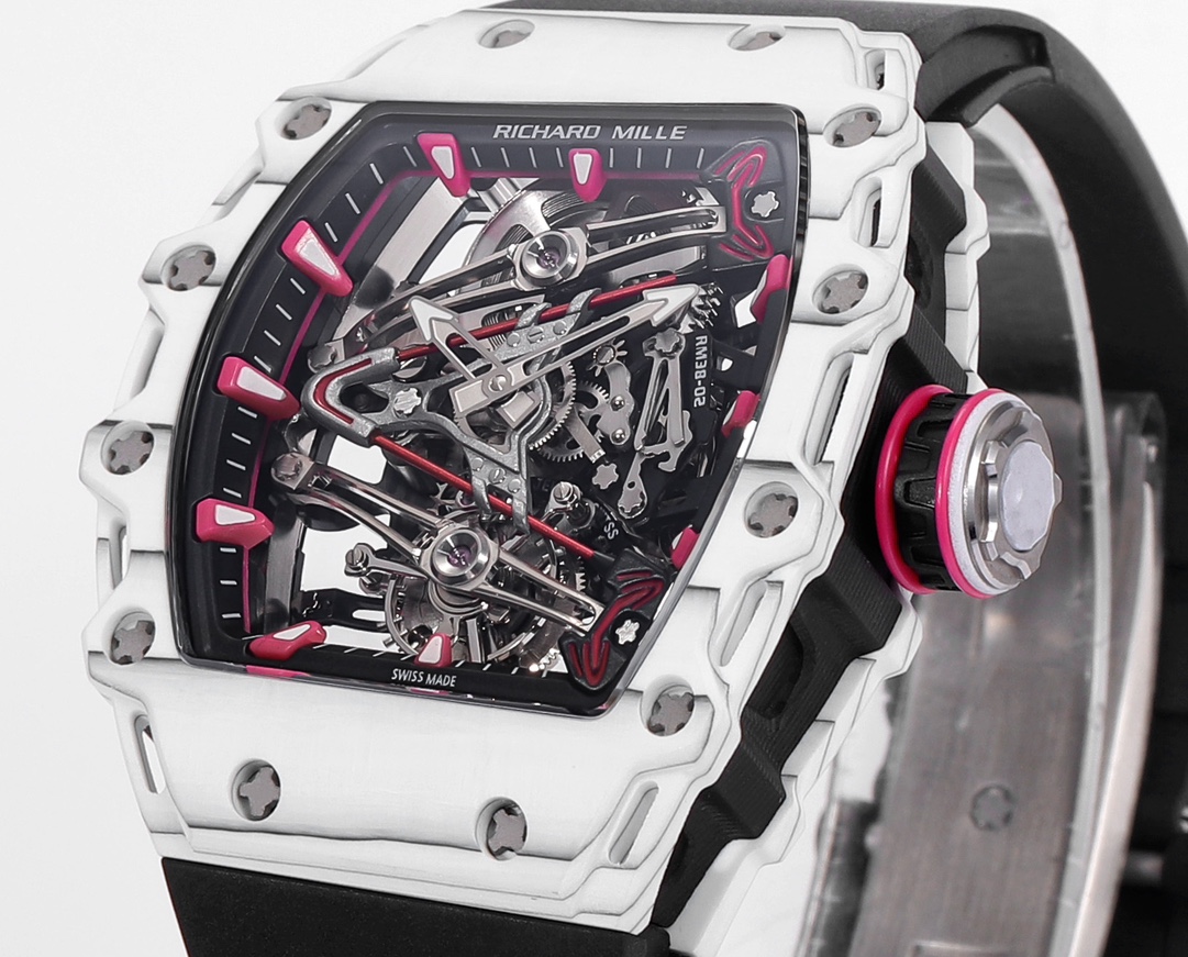 RM 38-02 Tourbillon Bubba Watson: Pink Golf-Inspired Luxury Watch - 图片 4