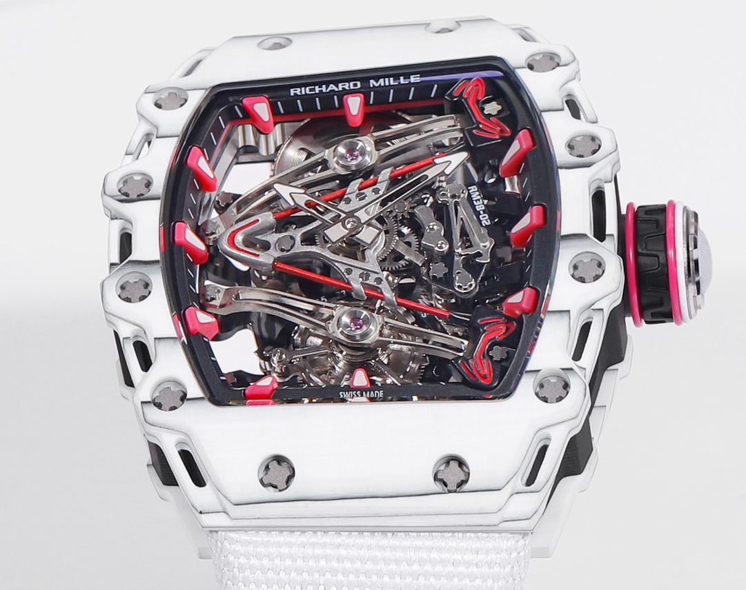 RICHARD MILLE RM 38-02 Tourbillon Bubba Watson: Pink Golf-Inspired Timepiece - 图片 5