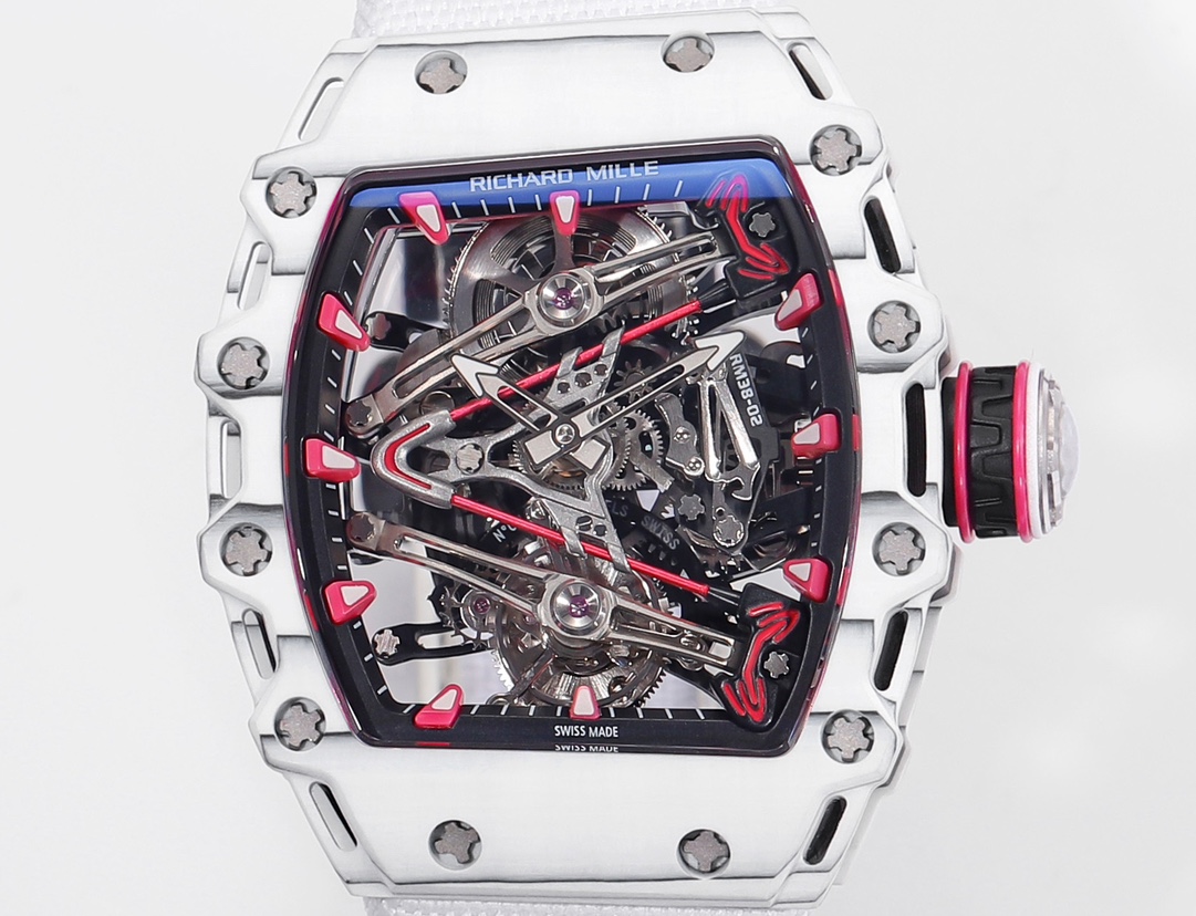 RICHARD MILLE RM 38-02 Tourbillon Bubba Watson: Pink Golf-Inspired Timepiece - 图片 6