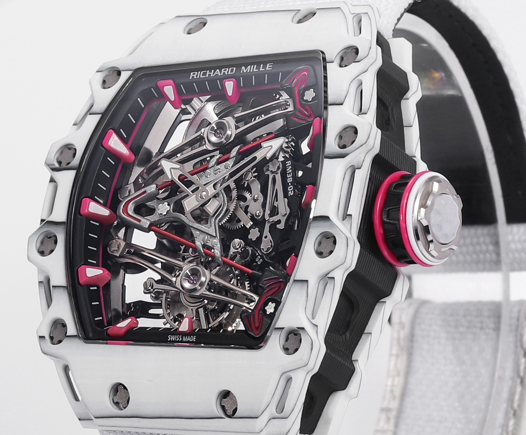 RICHARD MILLE RM 38-02 Tourbillon Bubba Watson: Pink Golf-Inspired Timepiece - 图片 4