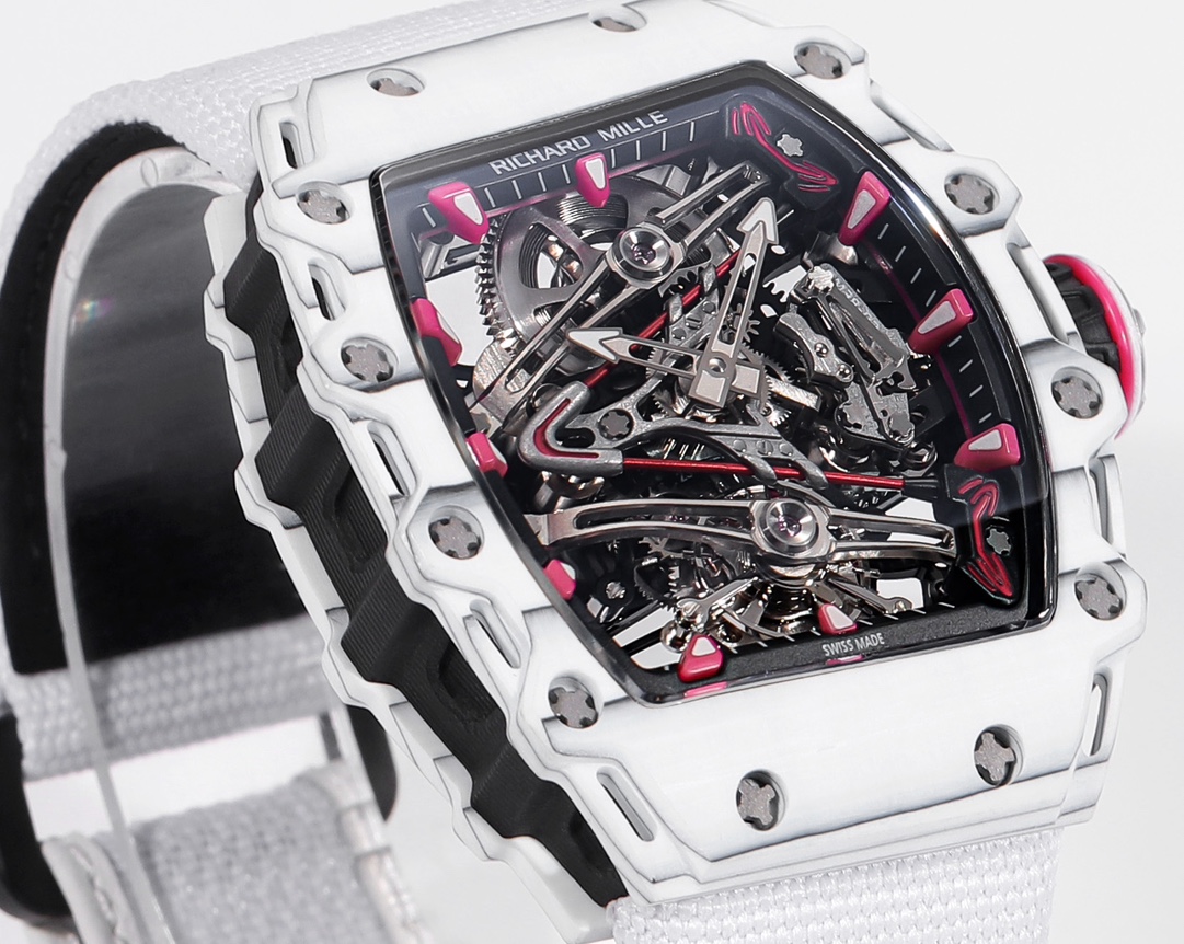 RICHARD MILLE RM 38-02 Tourbillon Bubba Watson: Pink Golf-Inspired Timepiece - 图片 3