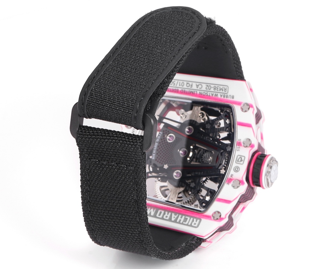 RICHARD MILLE RM 38-02 Tourbillon Bubba Watson: Pink Golf-Inspired Timepiece - 图片 9