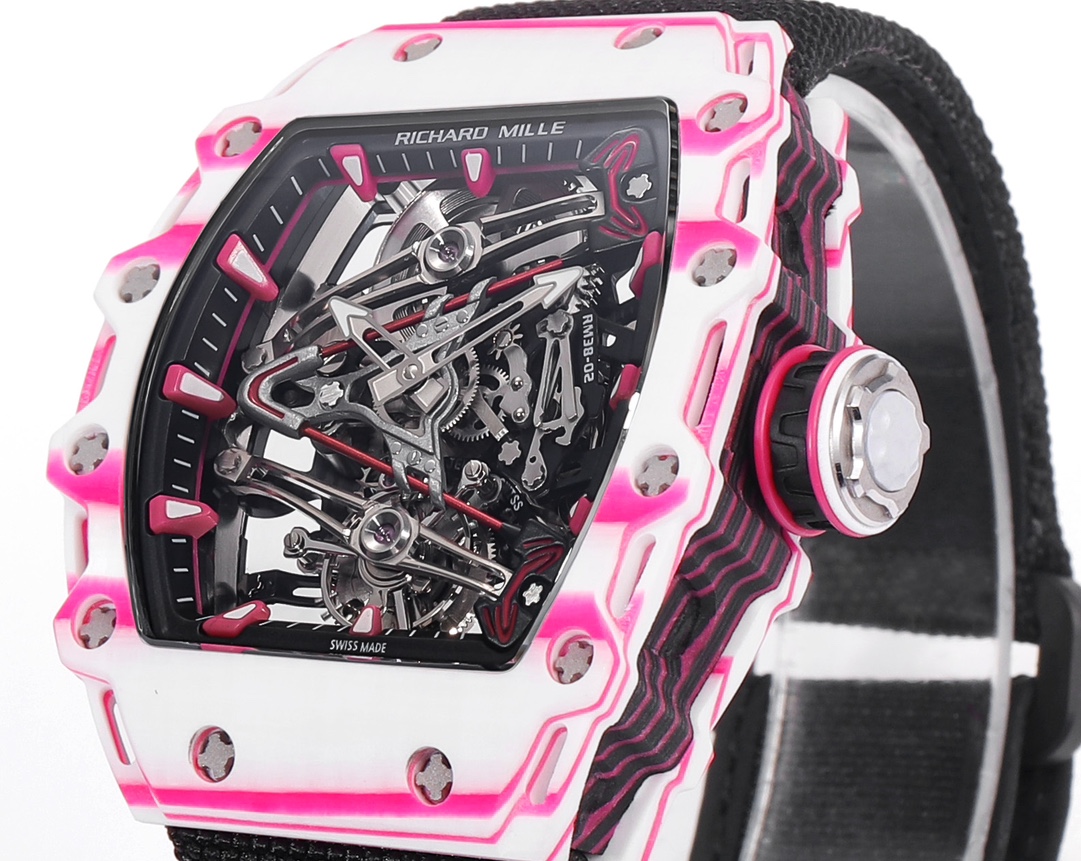 RICHARD MILLE RM 38-02 Tourbillon Bubba Watson: Pink Golf-Inspired Timepiece - 图片 4