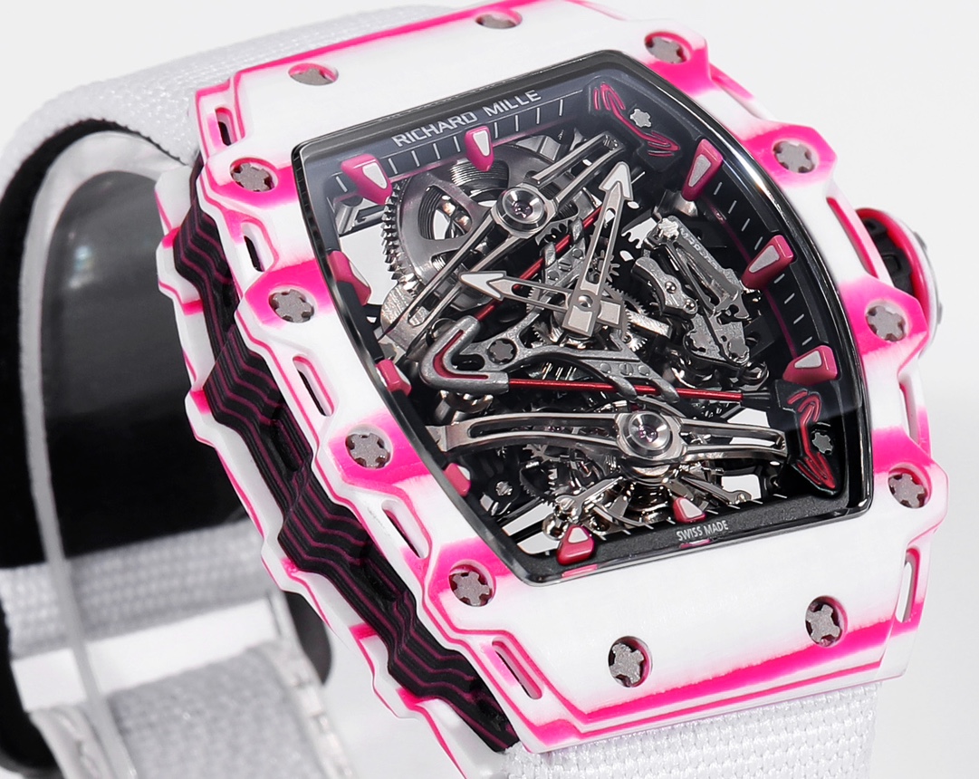 RICHARD MILLE RM 38-02 Tourbillon Bubba Watson: Pink Golf-Inspired Luxury Watch - 图片 3
