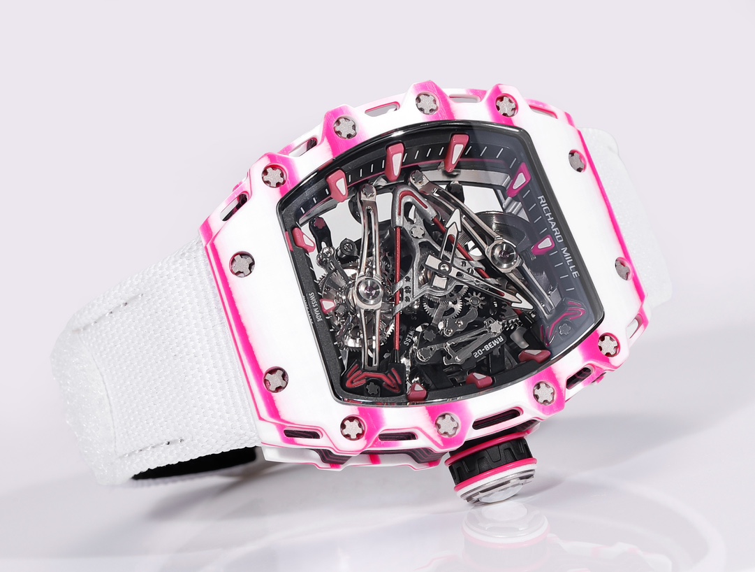 RICHARD MILLE RM 38-02 Tourbillon Bubba Watson: Pink Golf-Inspired Luxury Watch - 图片 2