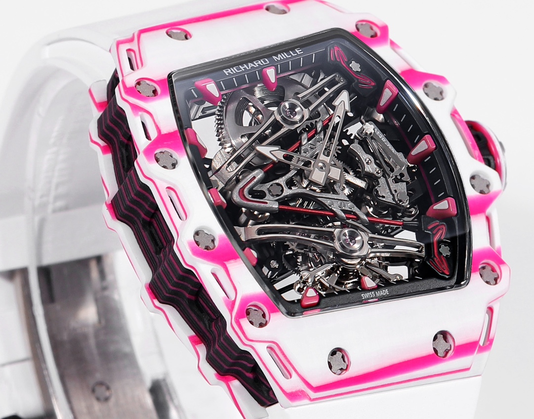 RICHARD MILLE RM 38-02 Bubba Watson Tourbillon: Pink Golf-Inspired Luxury Watch - 图片 3