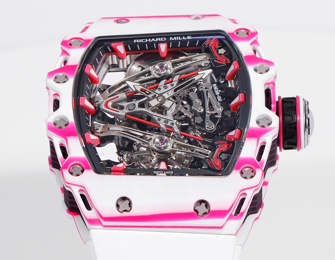 RICHARD MILLE RM 38-02 Bubba Watson Tourbillon: Pink Golf-Inspired Luxury Watch - 图片 5
