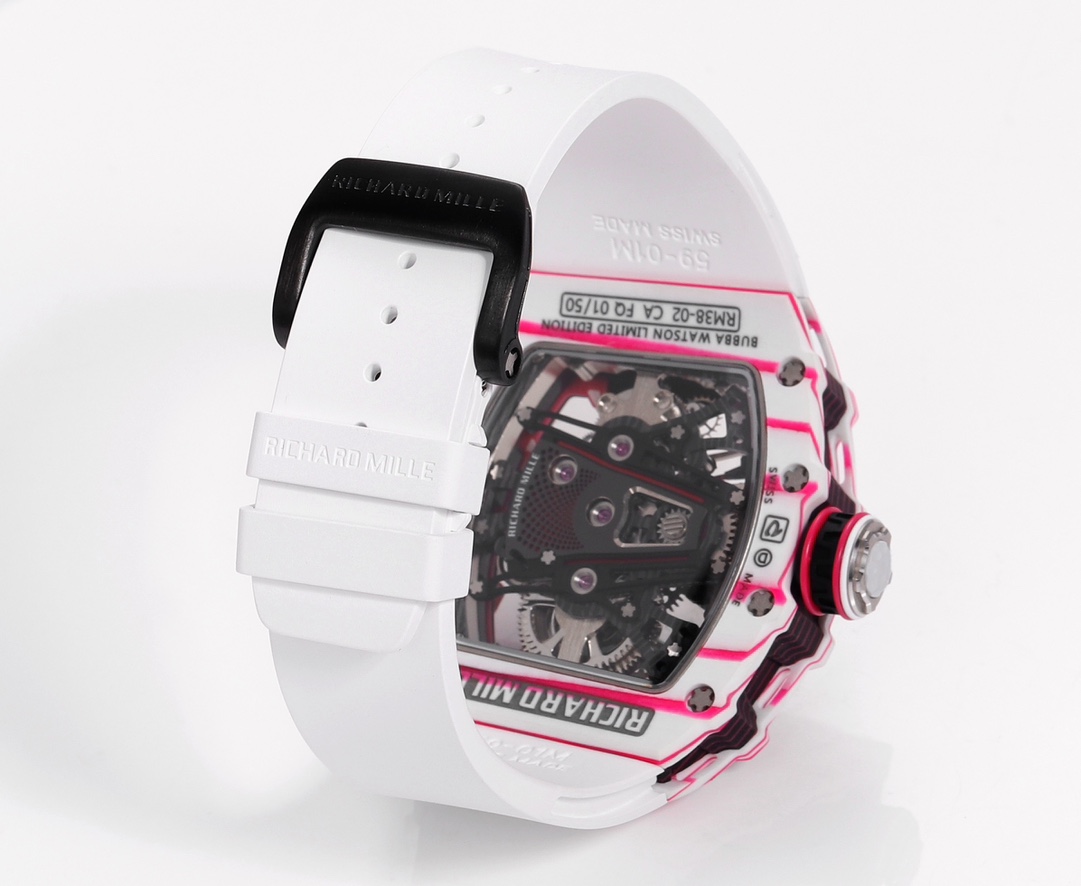 RICHARD MILLE RM 38-02 Bubba Watson Tourbillon: Pink Golf-Inspired Luxury Watch - 图片 9