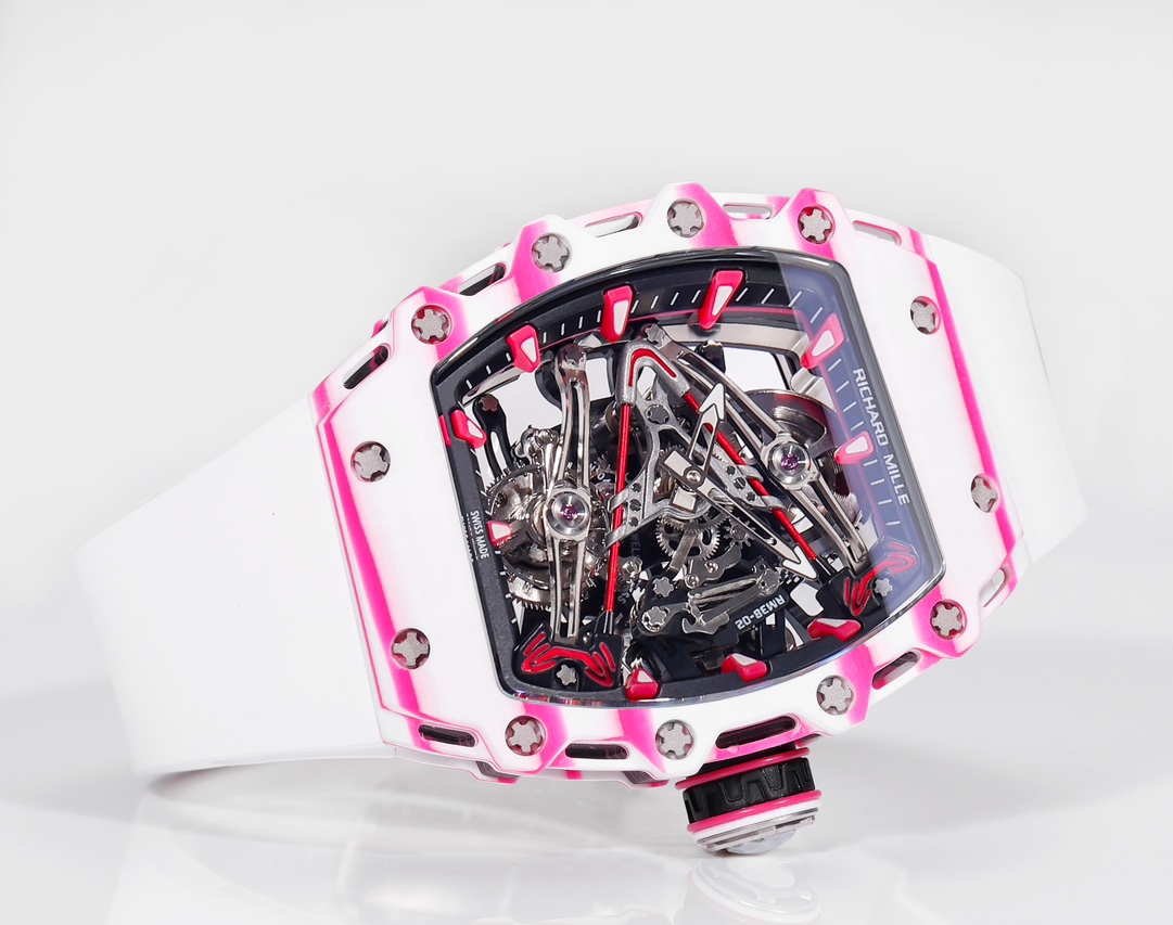 RICHARD MILLE RM 38-02 Bubba Watson Tourbillon: Pink Golf-Inspired Luxury Watch - 图片 4
