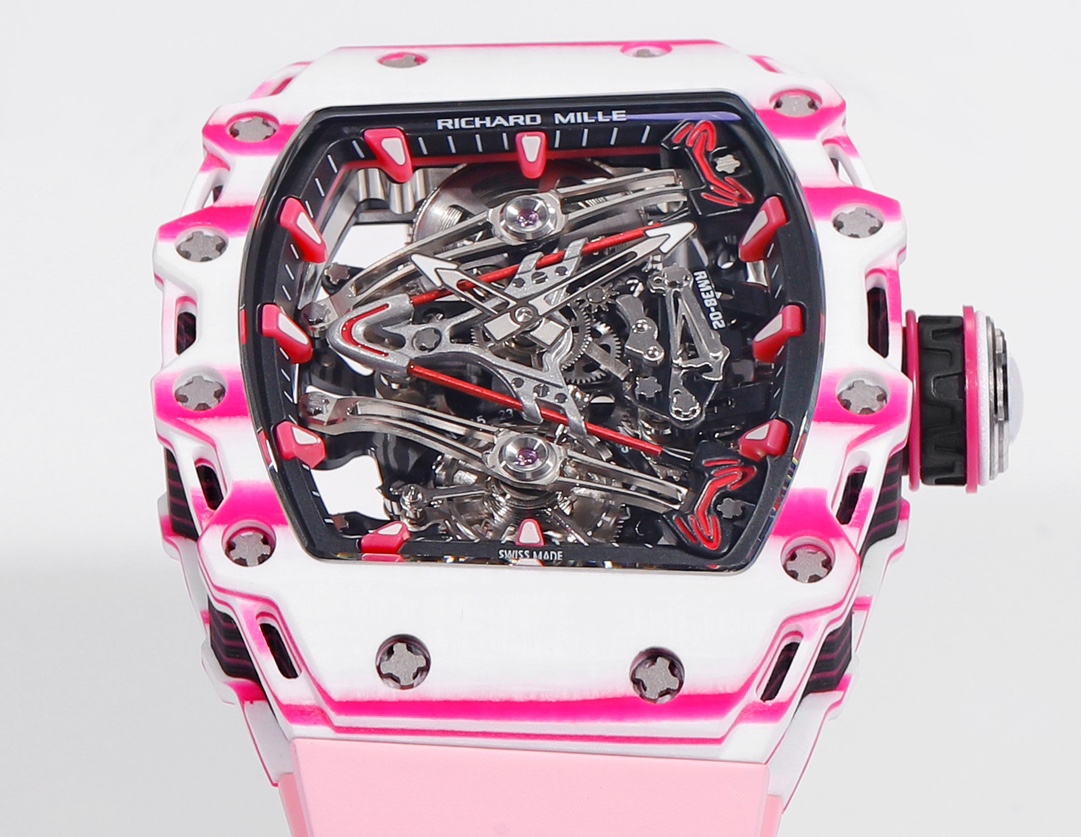RICHARD MILLE RM 38-02 Tourbillon Bubba Watson: Pink Golf-Inspired Timepiece - 图片 3