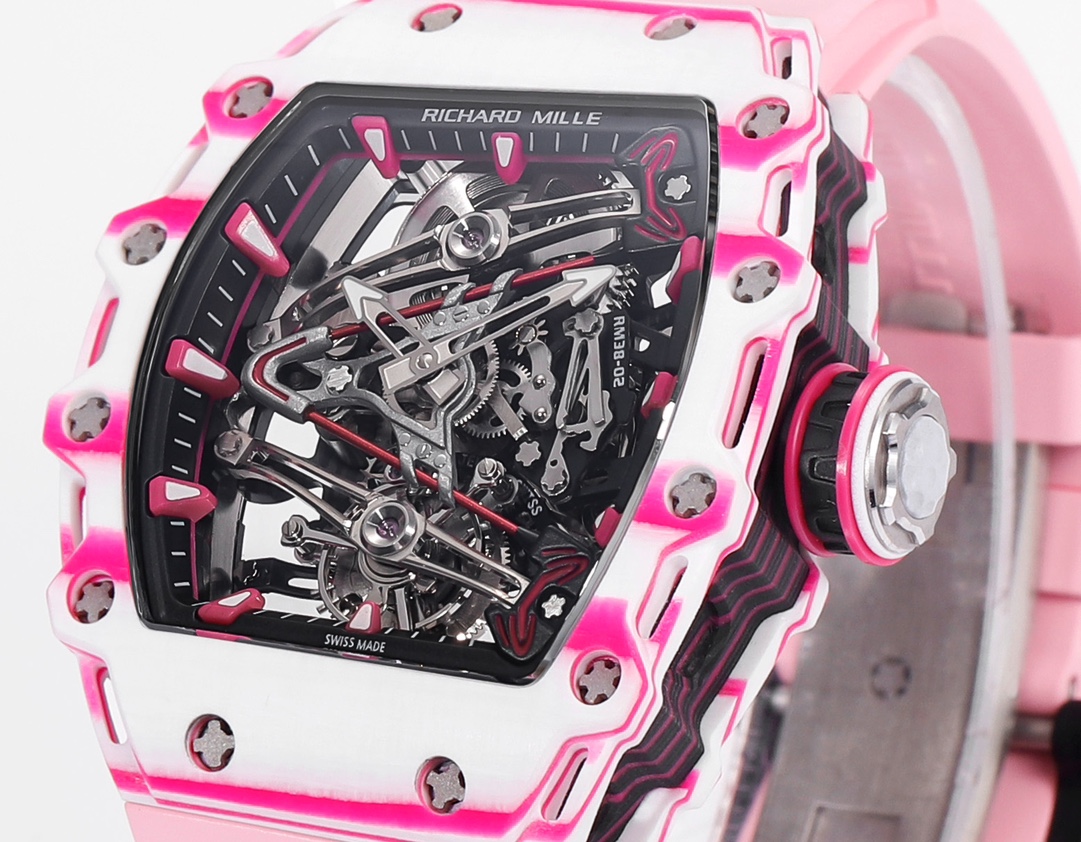 RICHARD MILLE RM 38-02 Tourbillon Bubba Watson: Pink Golf-Inspired Timepiece - 图片 4