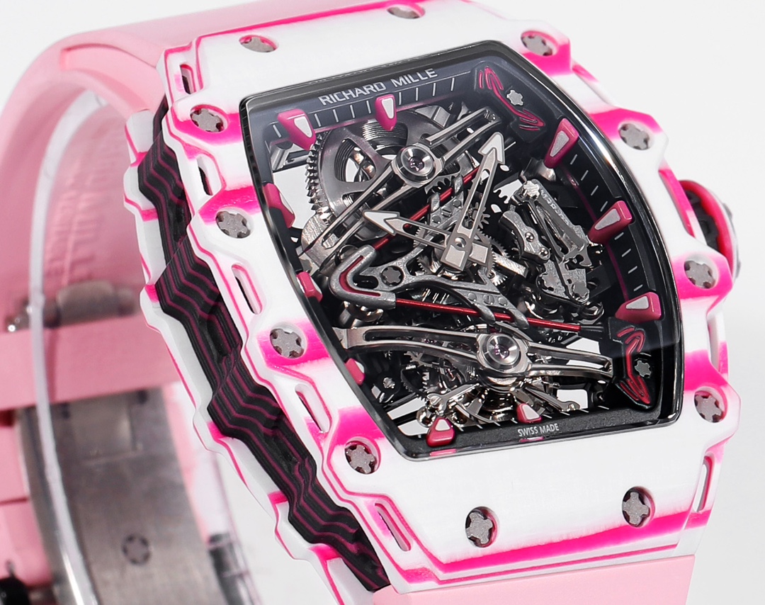 RICHARD MILLE RM 38-02 Tourbillon Bubba Watson: Pink Golf-Inspired Timepiece - 图片 2