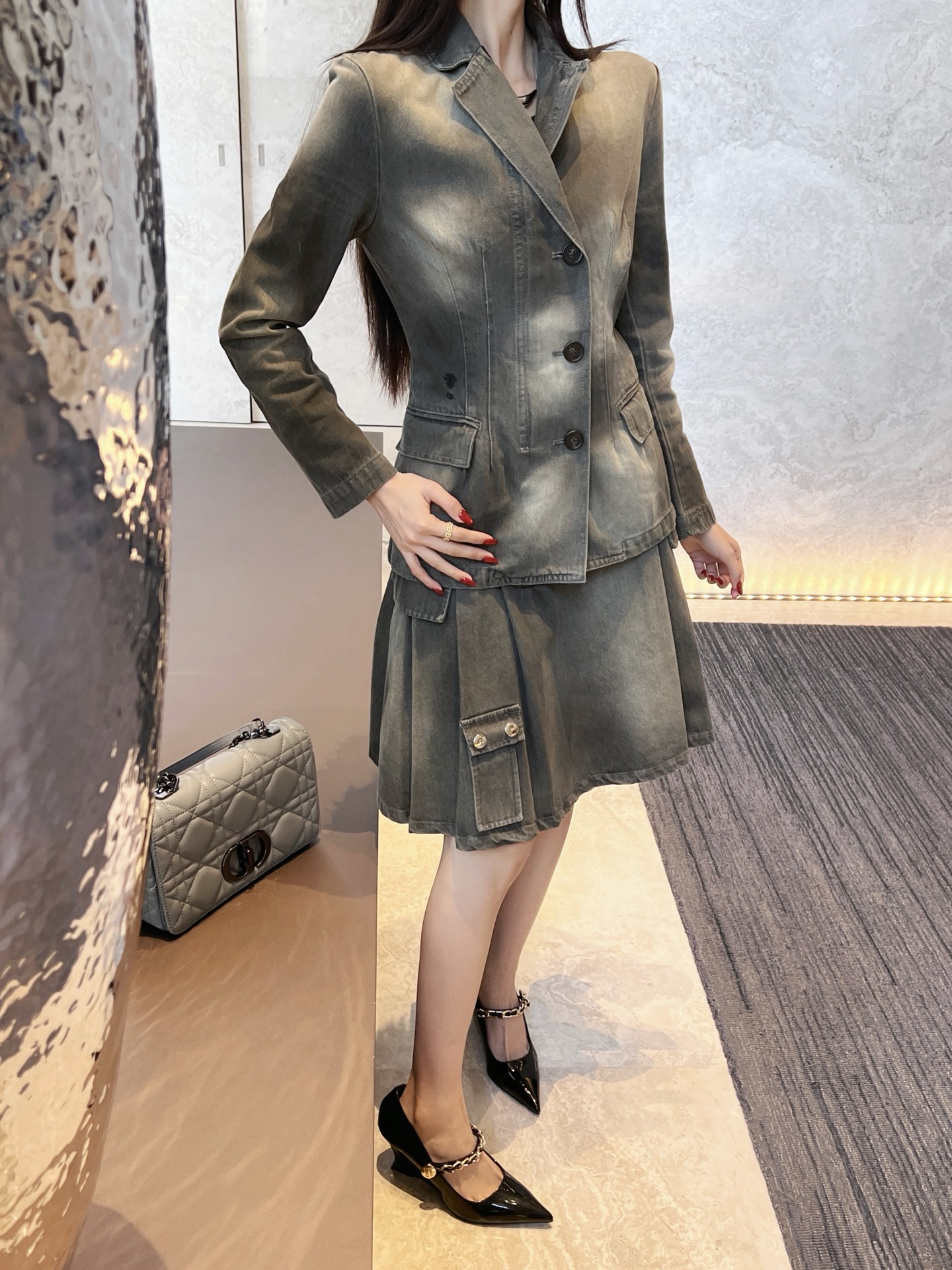 NO:310577,Silhouette jacket short skirt, skirts, jackets & coats,alexander wang19860909廓形外套 短款 半裙,,skirts,jackets & coats,alexander wang,Women's clothing