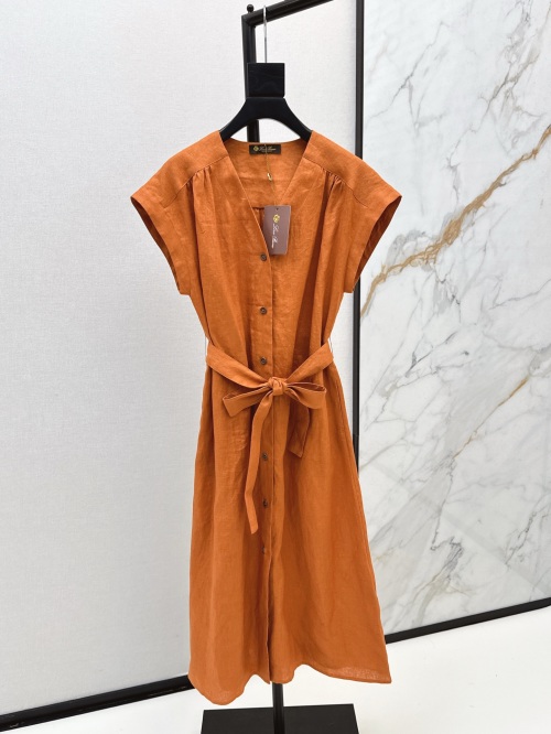 Elegant Linen V-Neck Midi Dress with Tie Waist - Perfect for Spring/Summer 1 Elegant Linen V-Neck Midi Dress with Tie Waist - Perfect for Spring/Summer