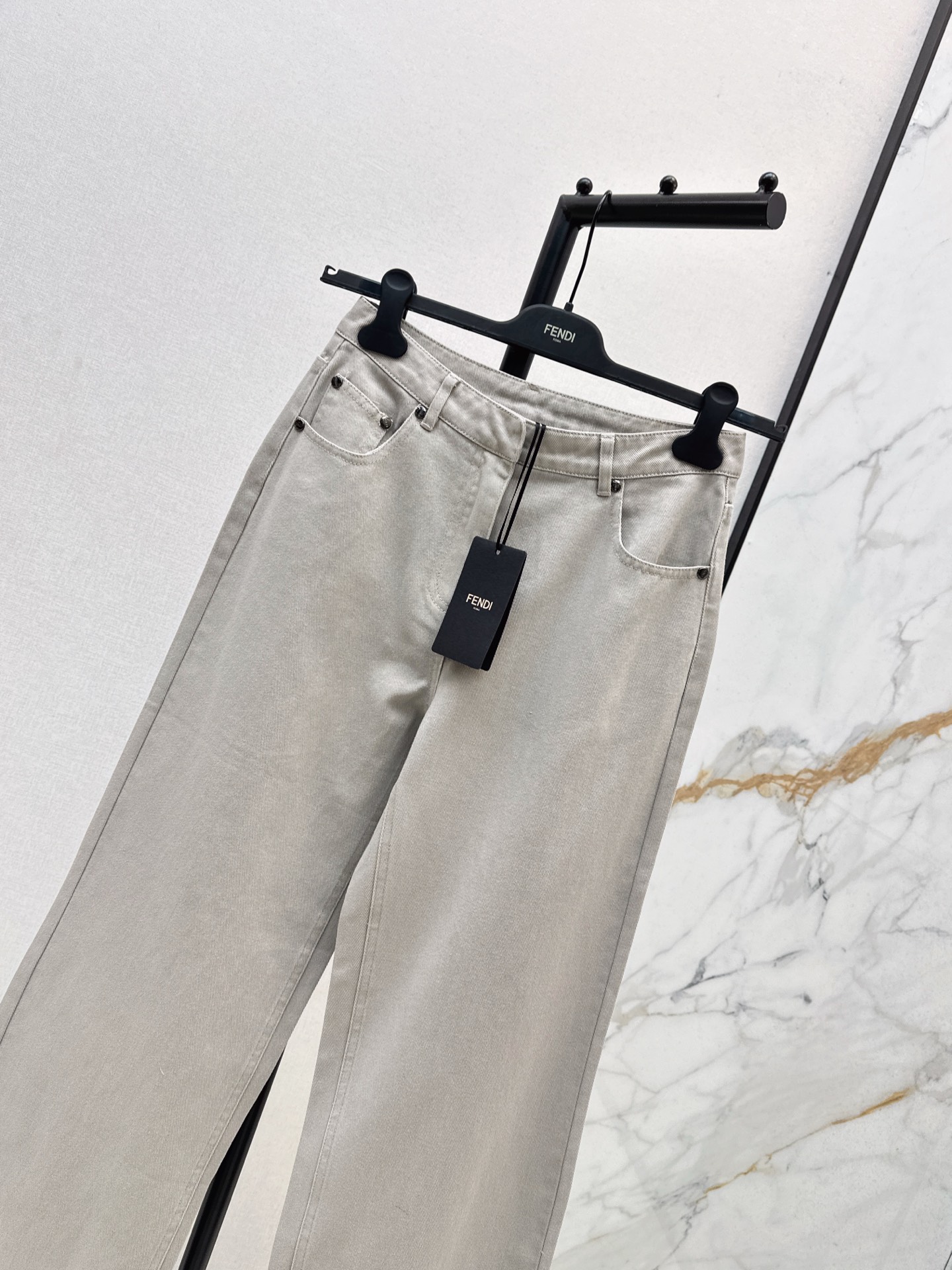 Fendi Women's High-Waisted Wide-Leg Grey Denim Jeans 5 i1758105055673 406 0 3