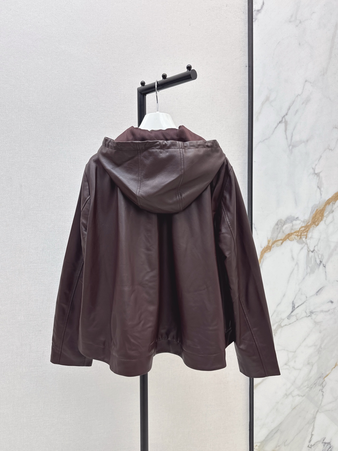 Loewe Lambskin Leather Hoodie and Shorts Set - Stylish Loungewear 9 i1758887712198 515 0 8