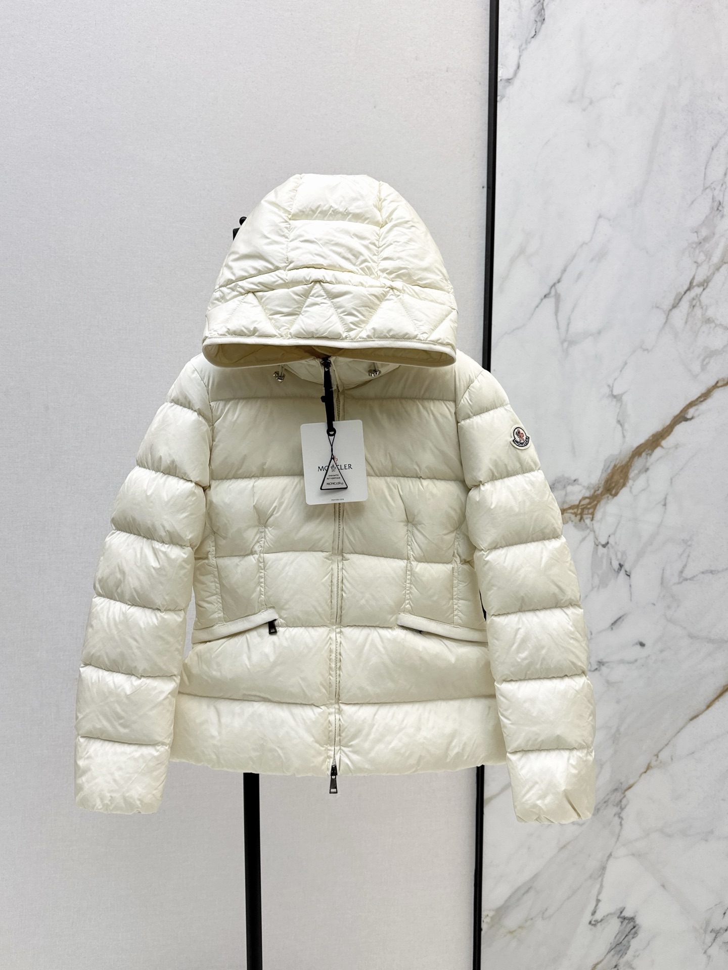 Moncler Women's White Down Padded Hooded Jacket - Stylish & Warm 1 i1759407220783 5171 0 0