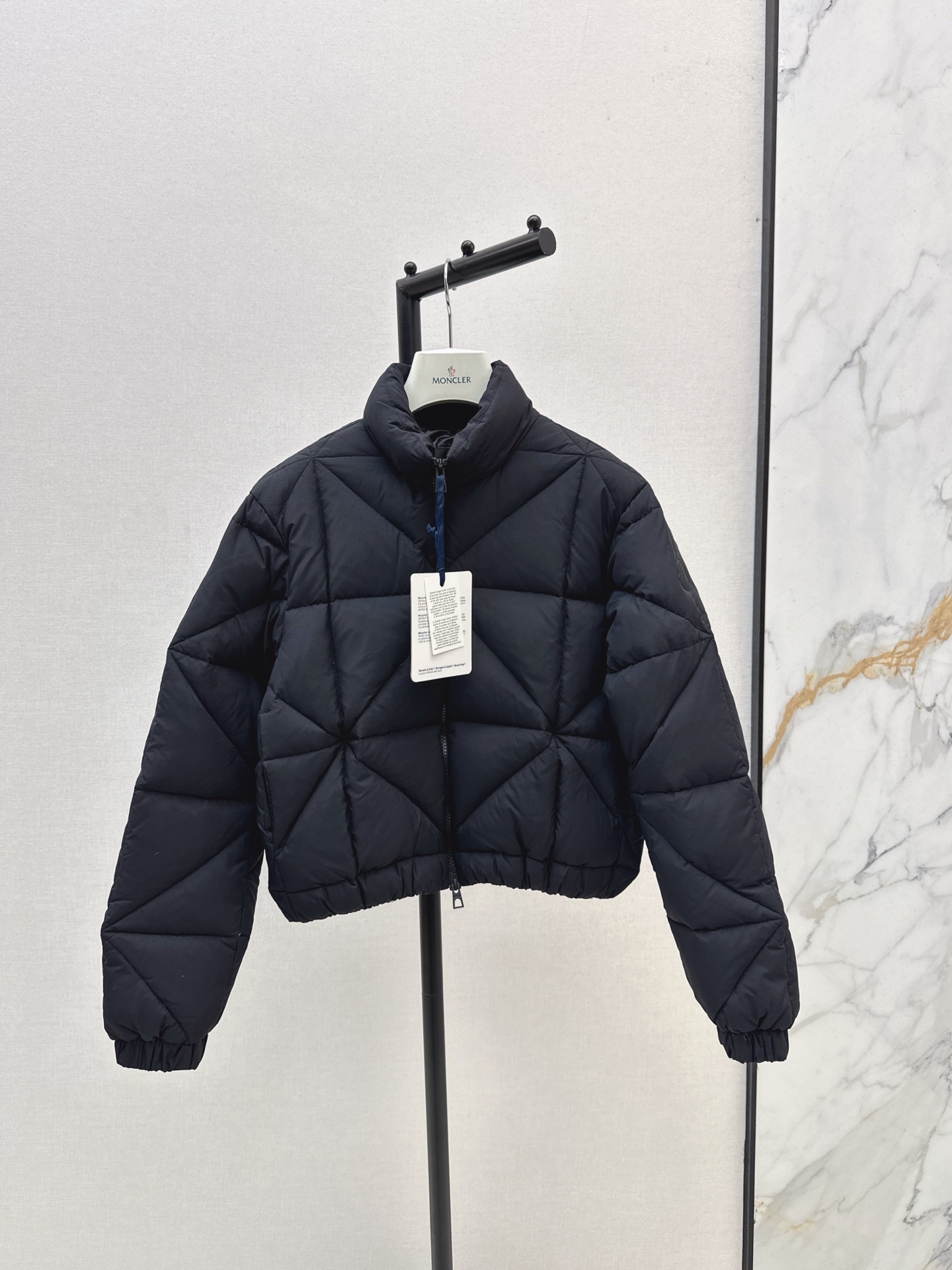 Moncler Women's Black Diamond Quilted Short Down Jacket - Stylish & Warm 1 i1759407596210 9657 0 0